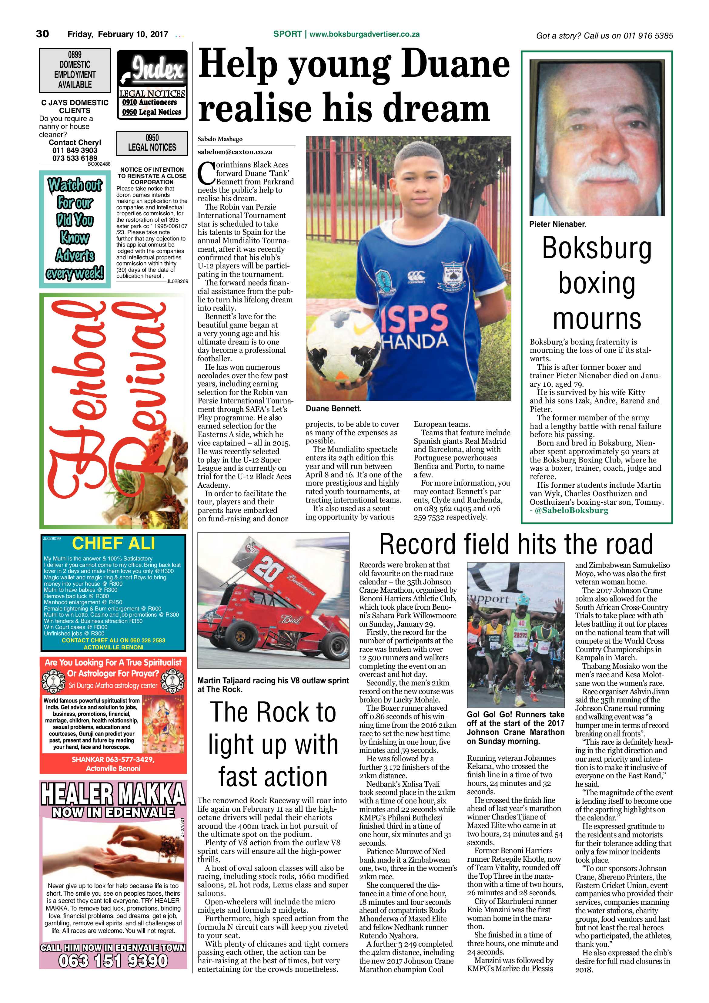 Boksburg Advertiser 07 February 2017 page 30