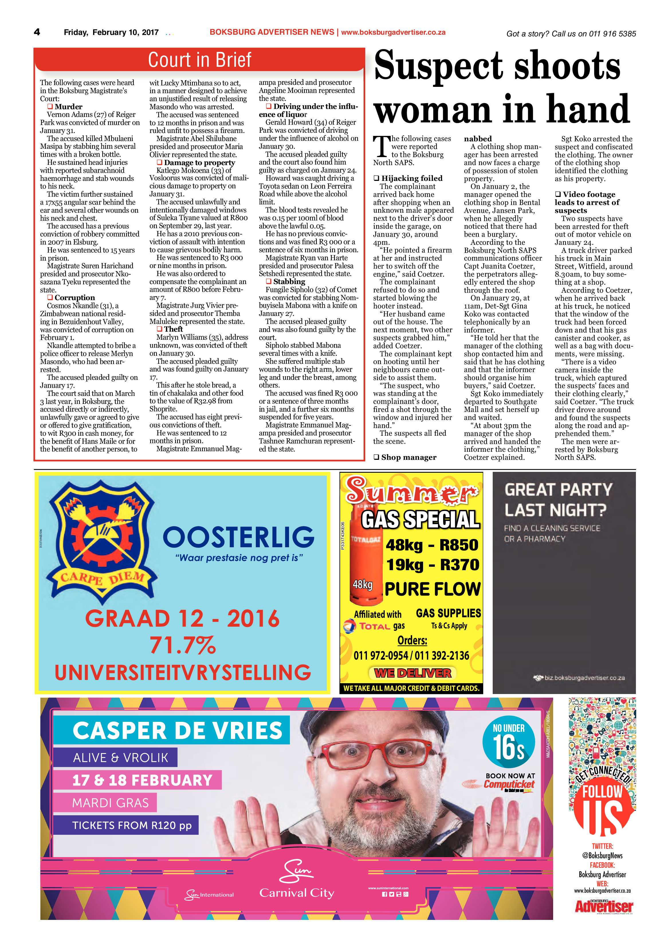 Boksburg Advertiser 07 February 2017 page 4
