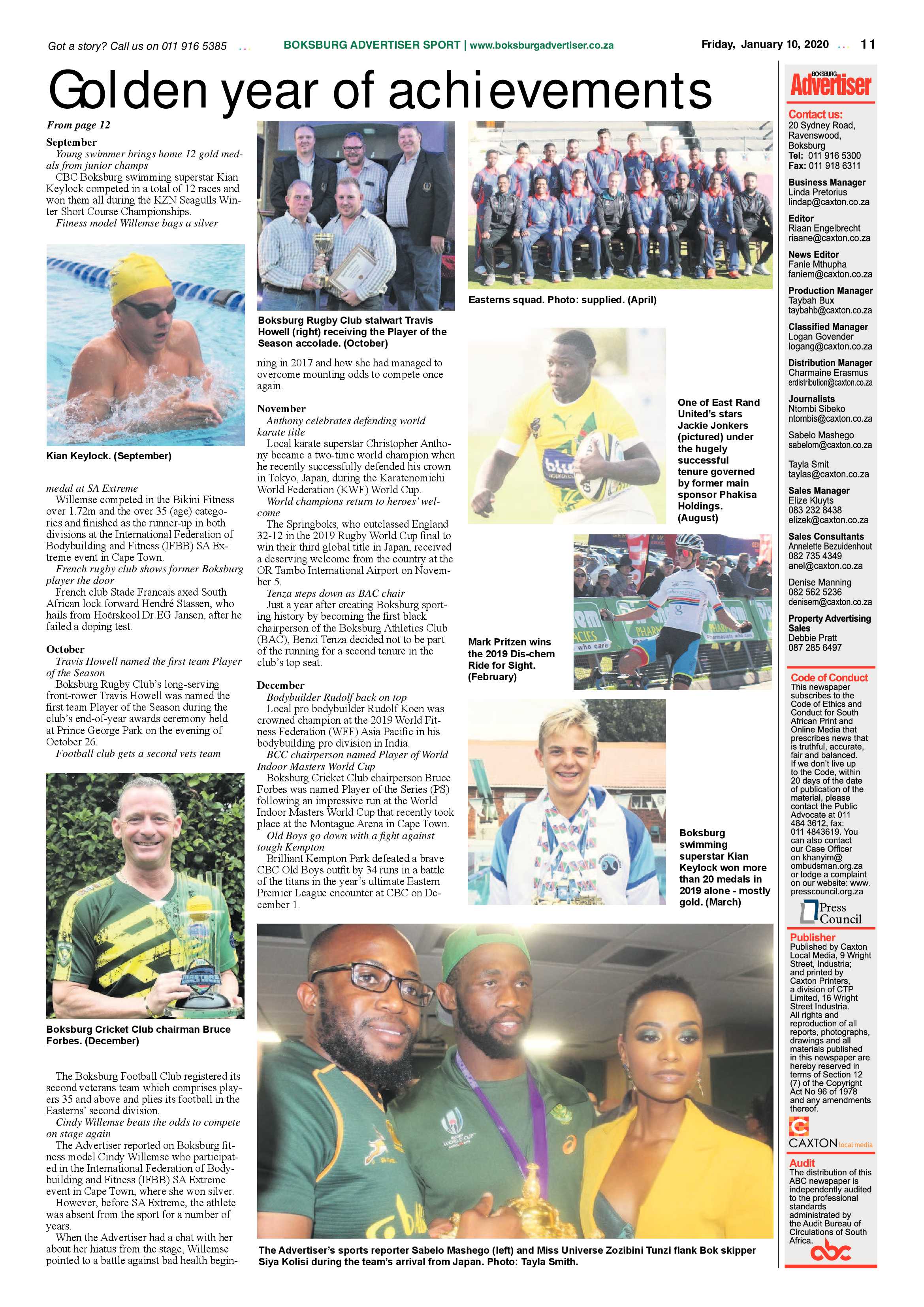 Boksburg Advertiser 07 January 2020 page 11