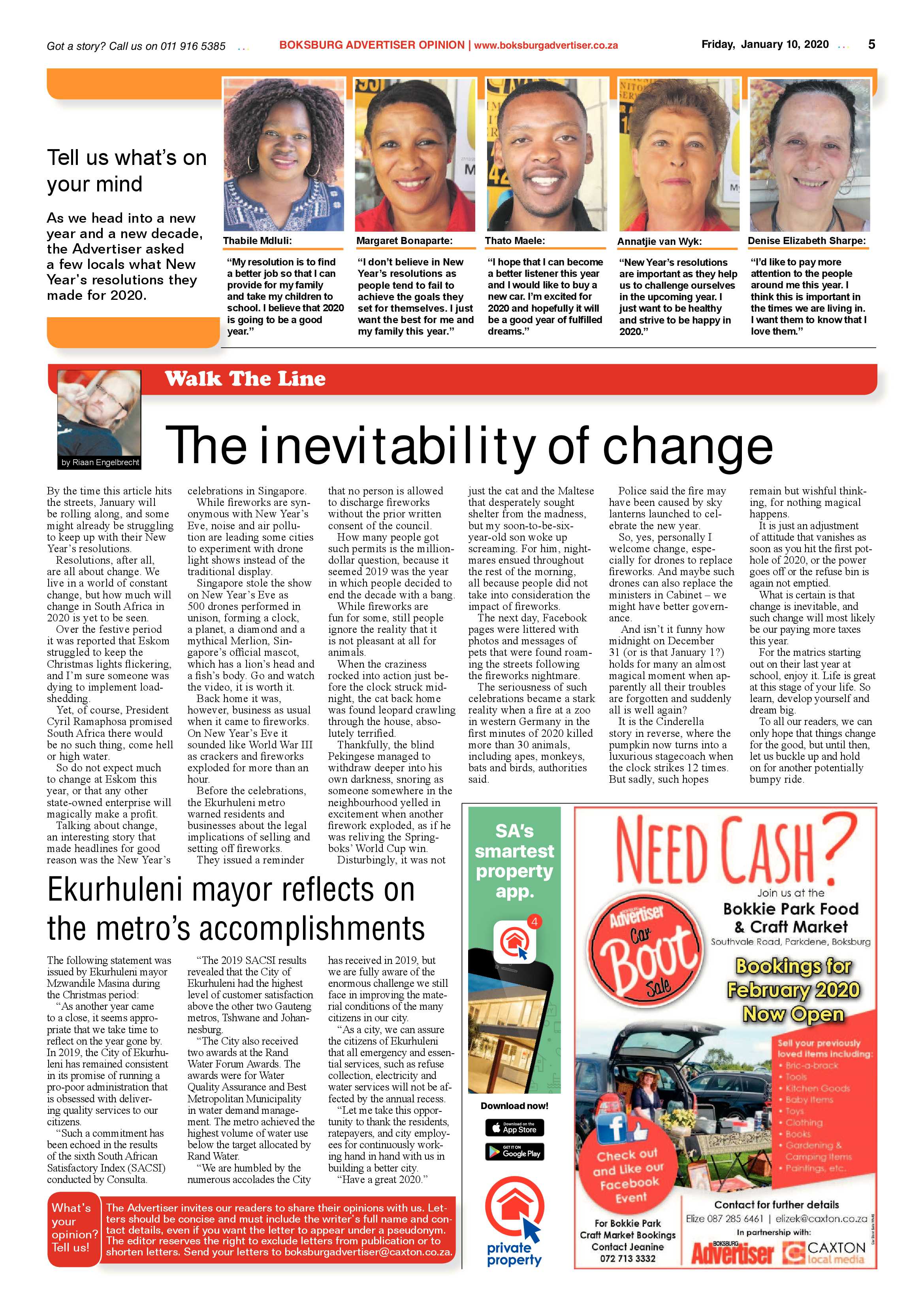Boksburg Advertiser 07 January 2020 page 5