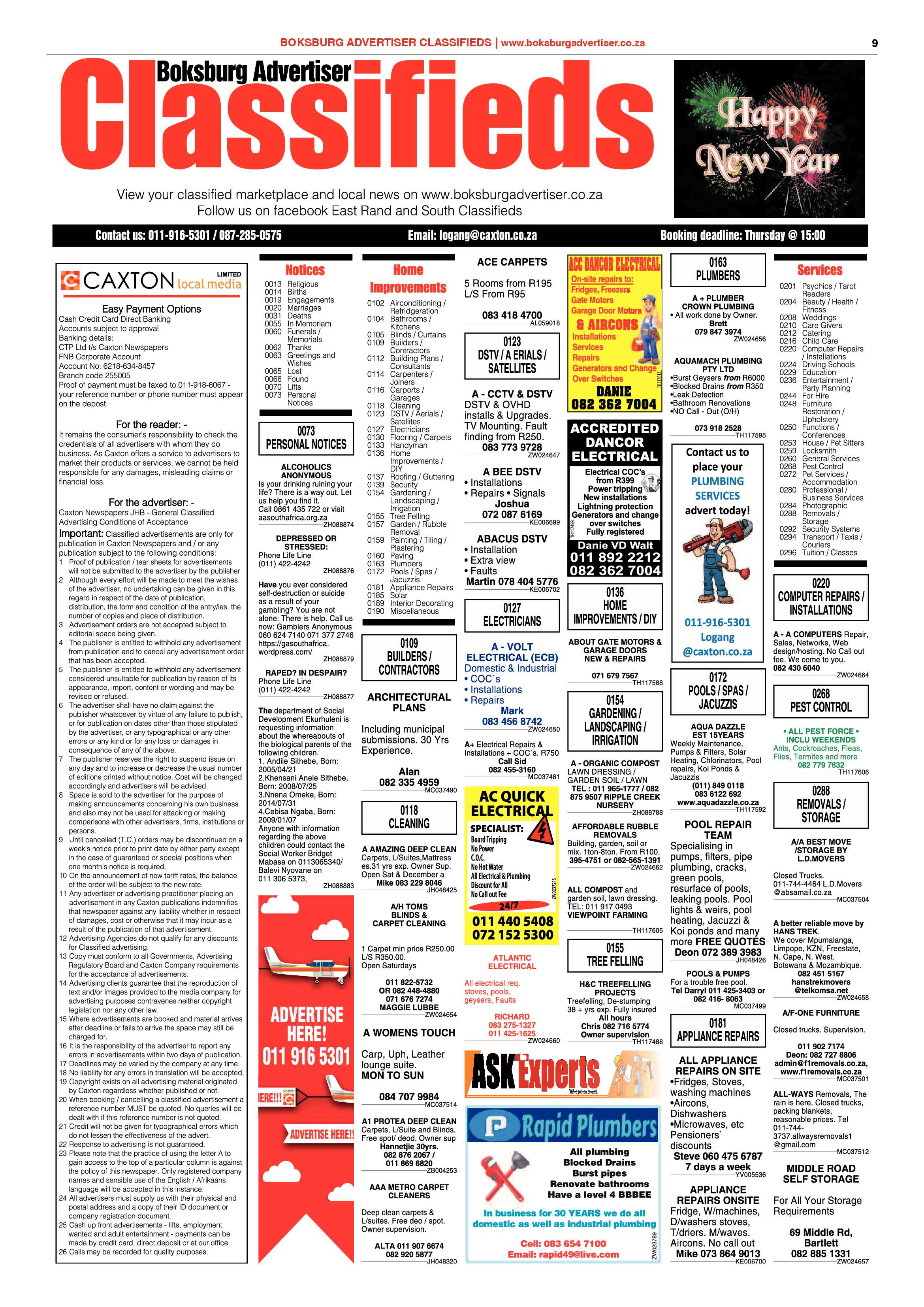 Boksburg Advertiser 07 January 2020 page 9