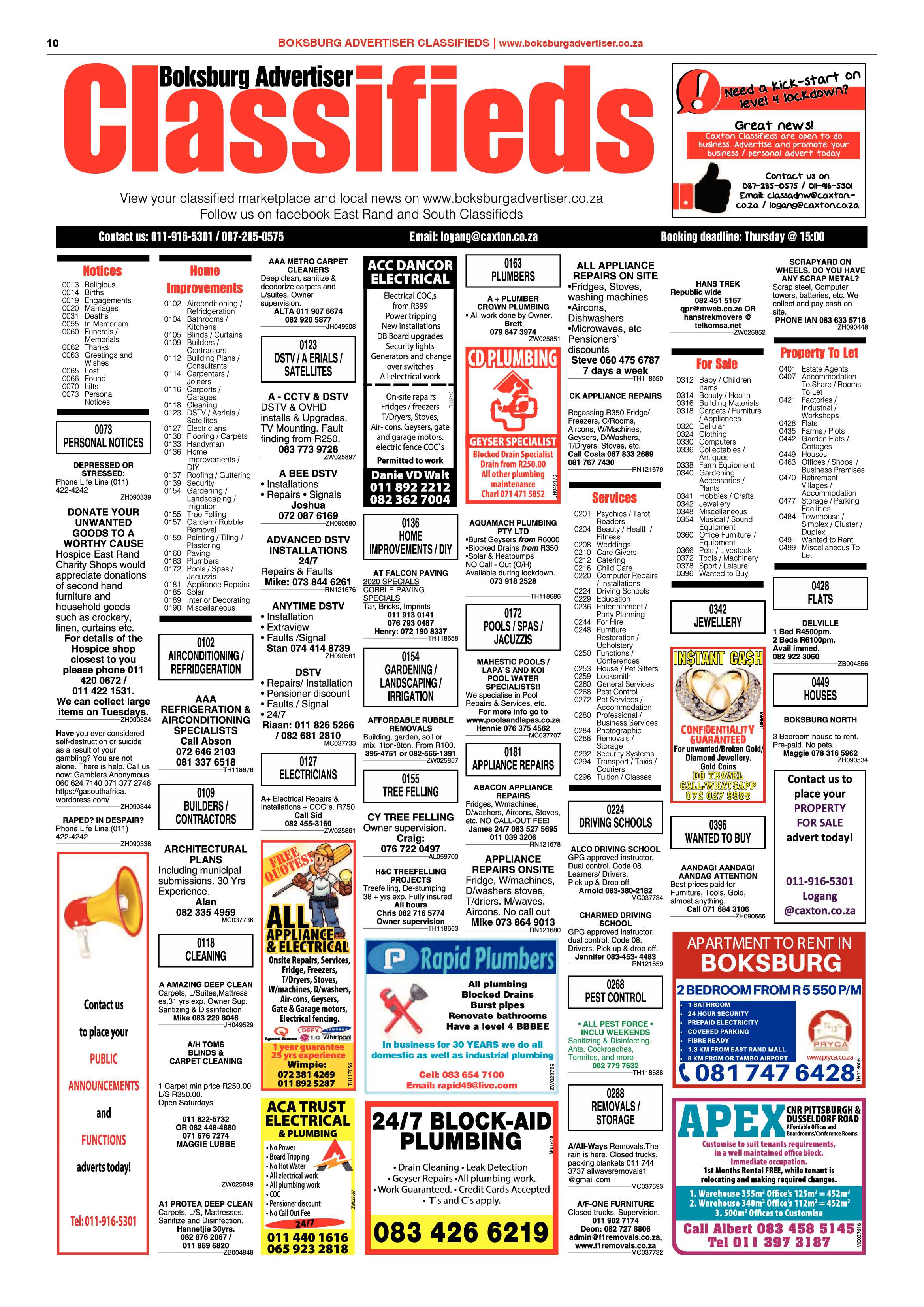 Boksburg Advertiser 07 July 2020 page 10