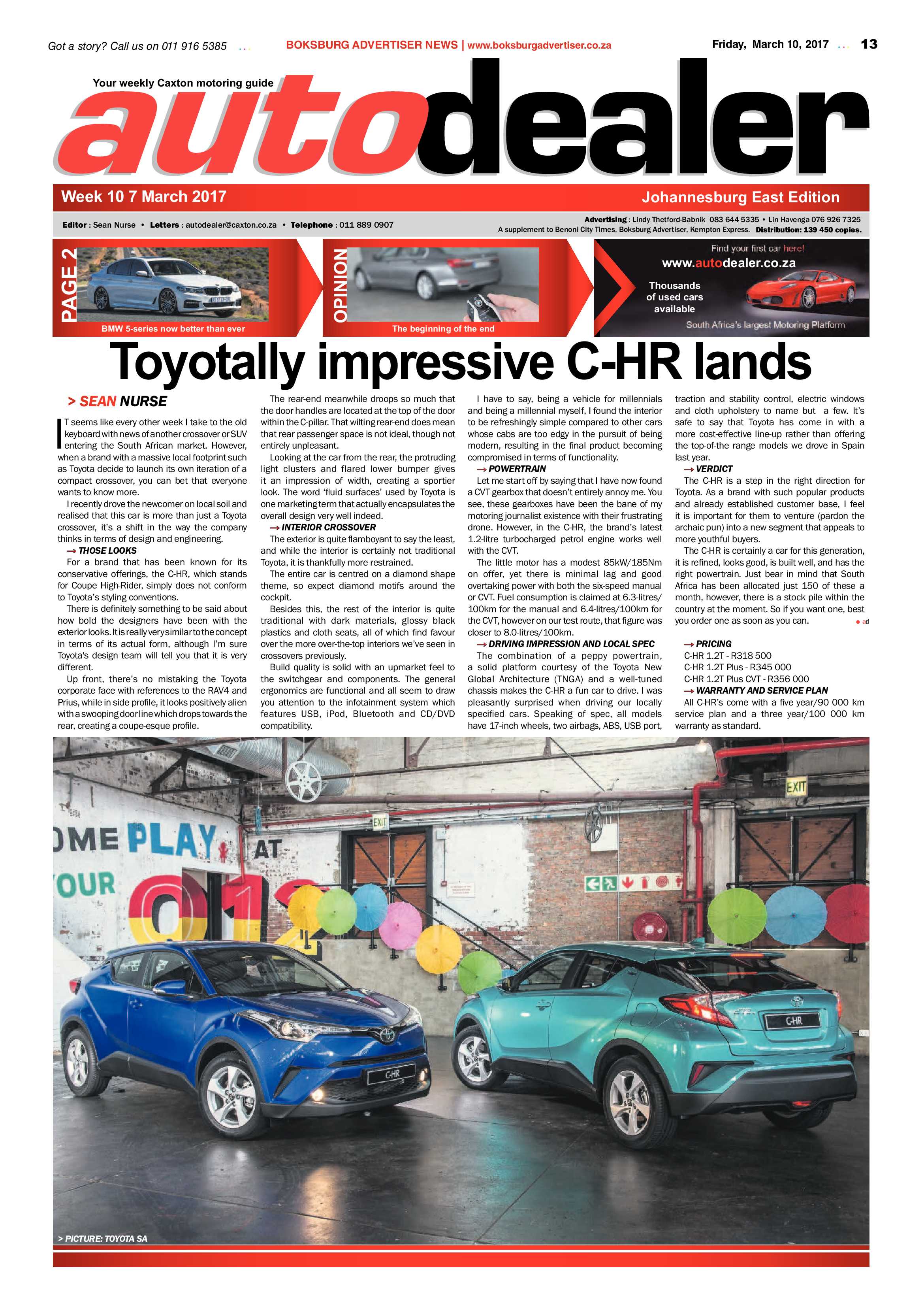 Boksburg Advertiser 07 March 2017 page 13