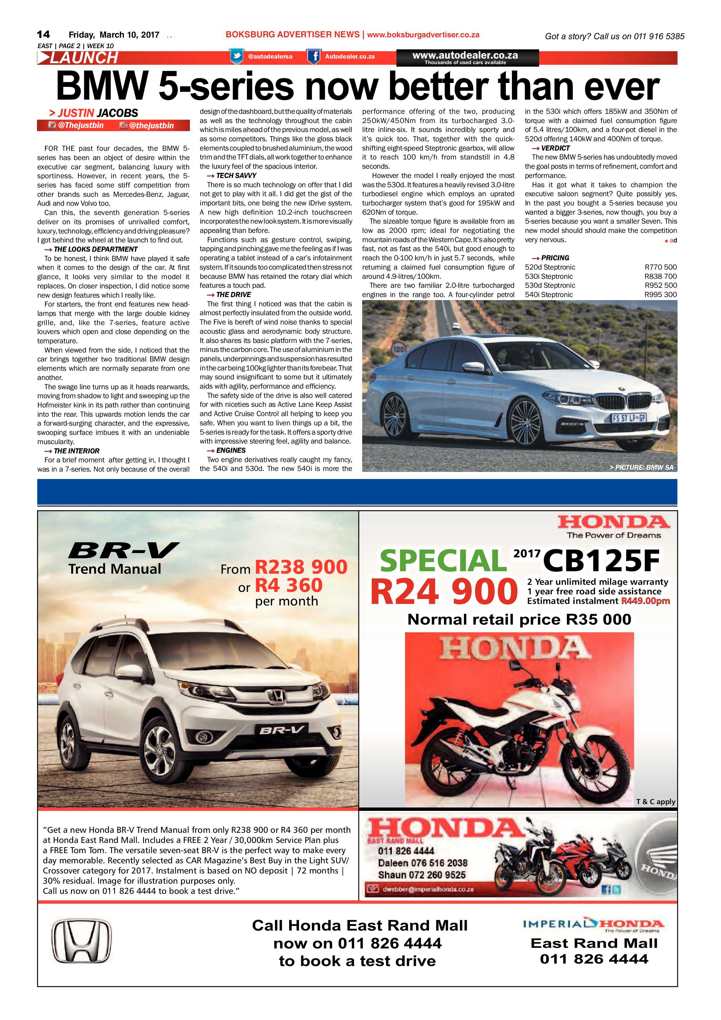 Boksburg Advertiser 07 March 2017 page 14