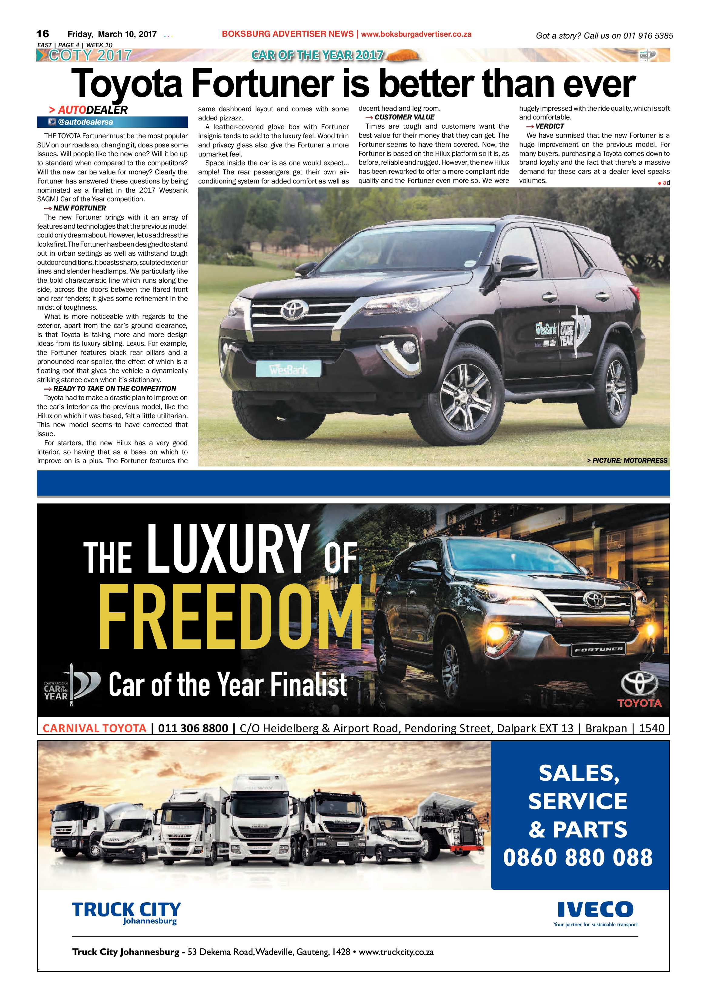 Boksburg Advertiser 07 March 2017 page 16