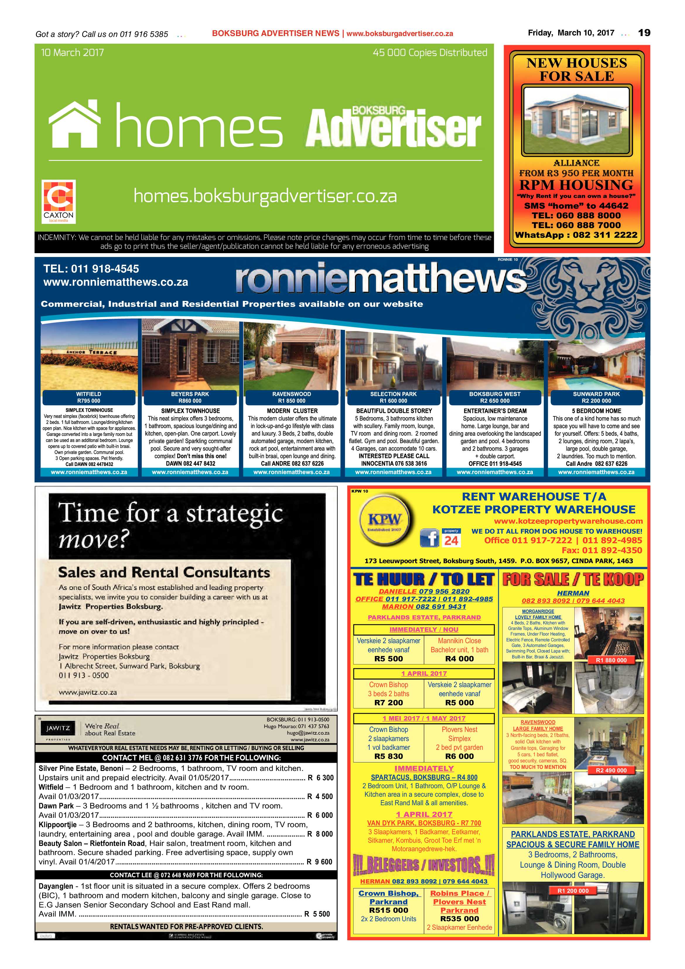 Boksburg Advertiser 07 March 2017 page 19