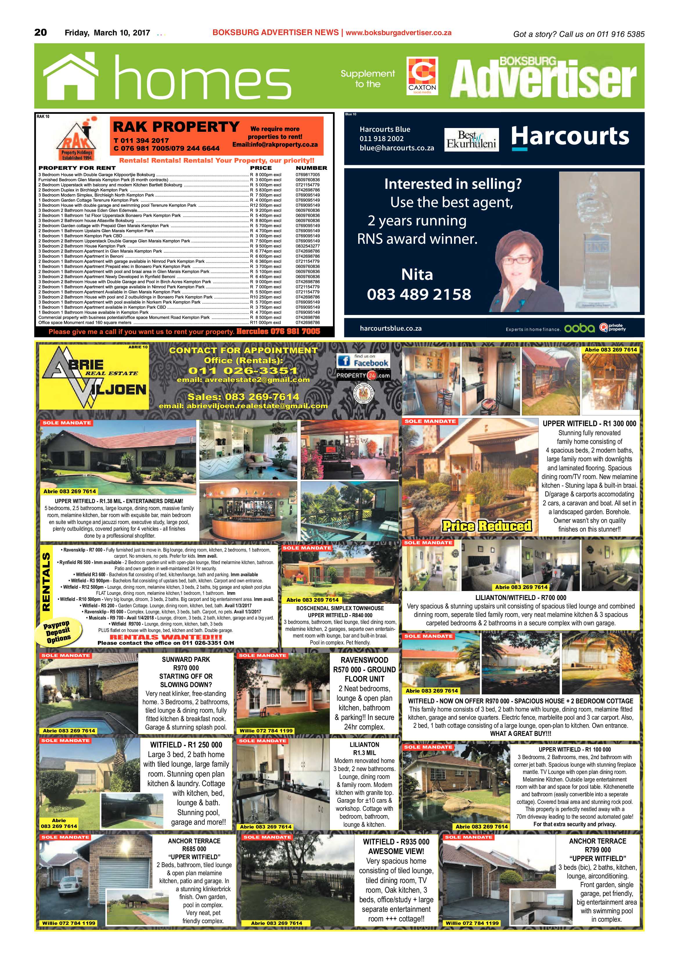 Boksburg Advertiser 07 March 2017 page 20