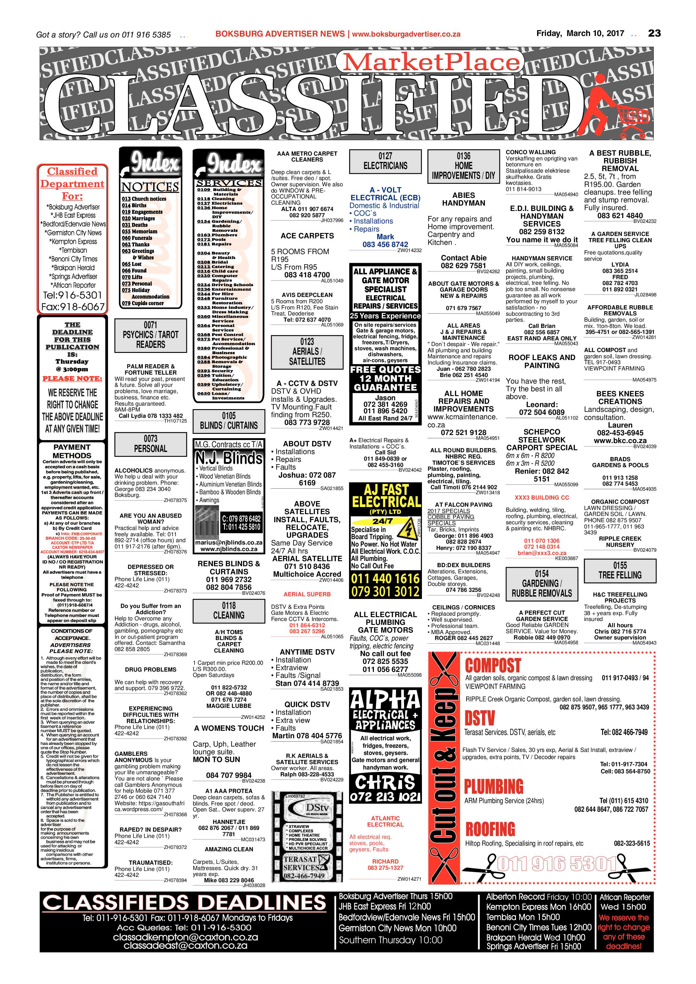 Boksburg Advertiser 07 March 2017 page 23