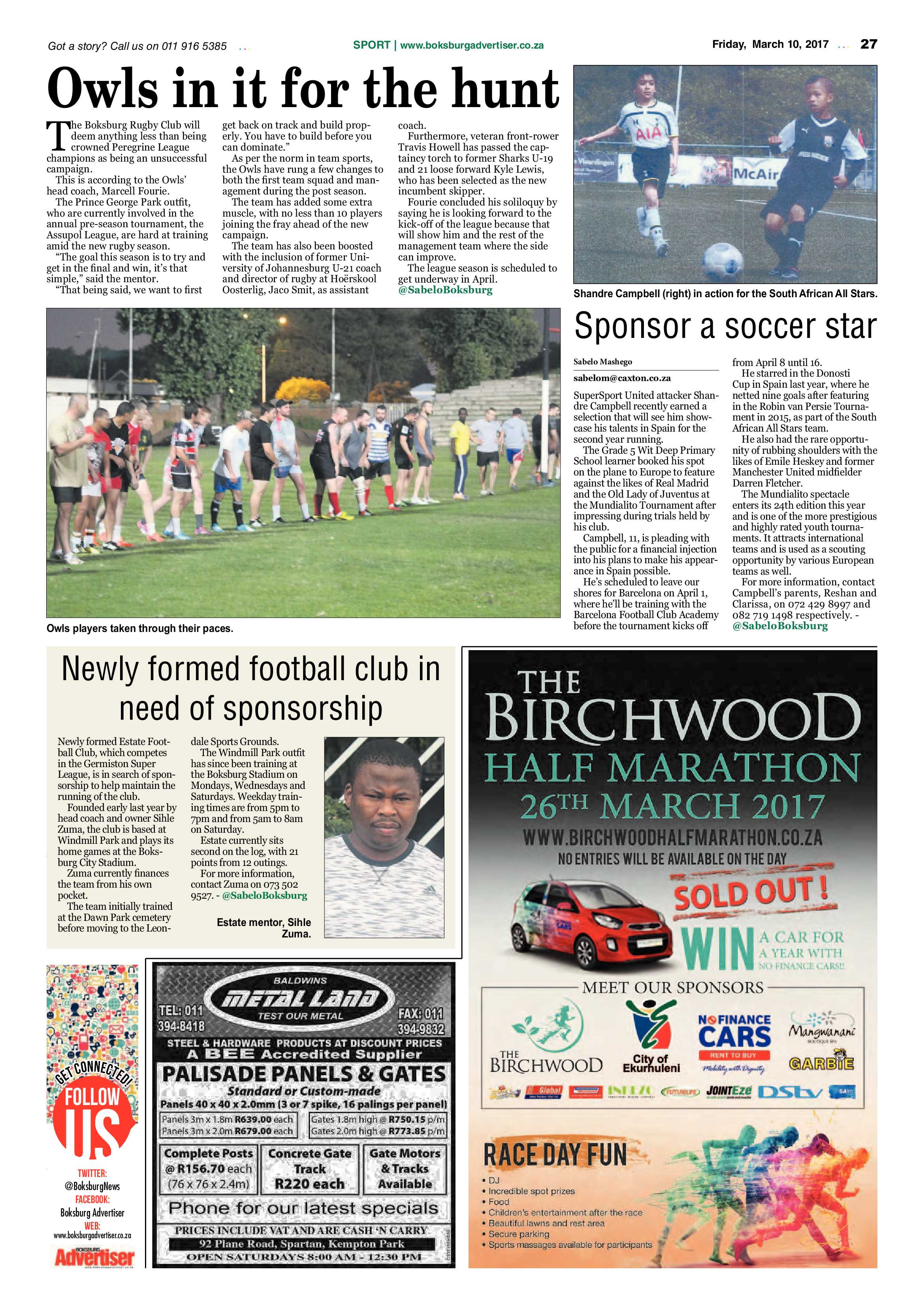 Boksburg Advertiser 07 March 2017 page 27