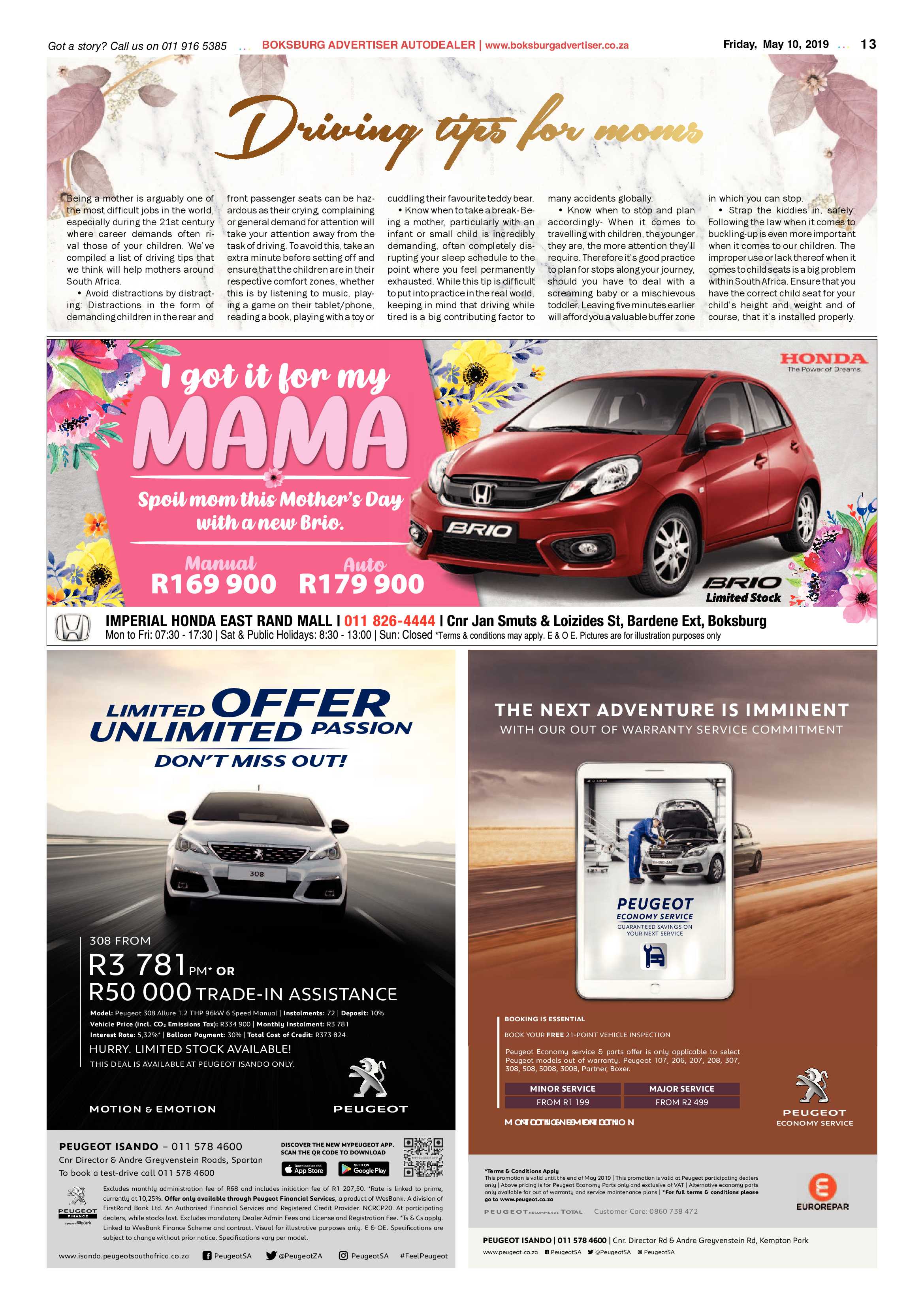 Boksburg Advertiser 07 May 2019 page 13
