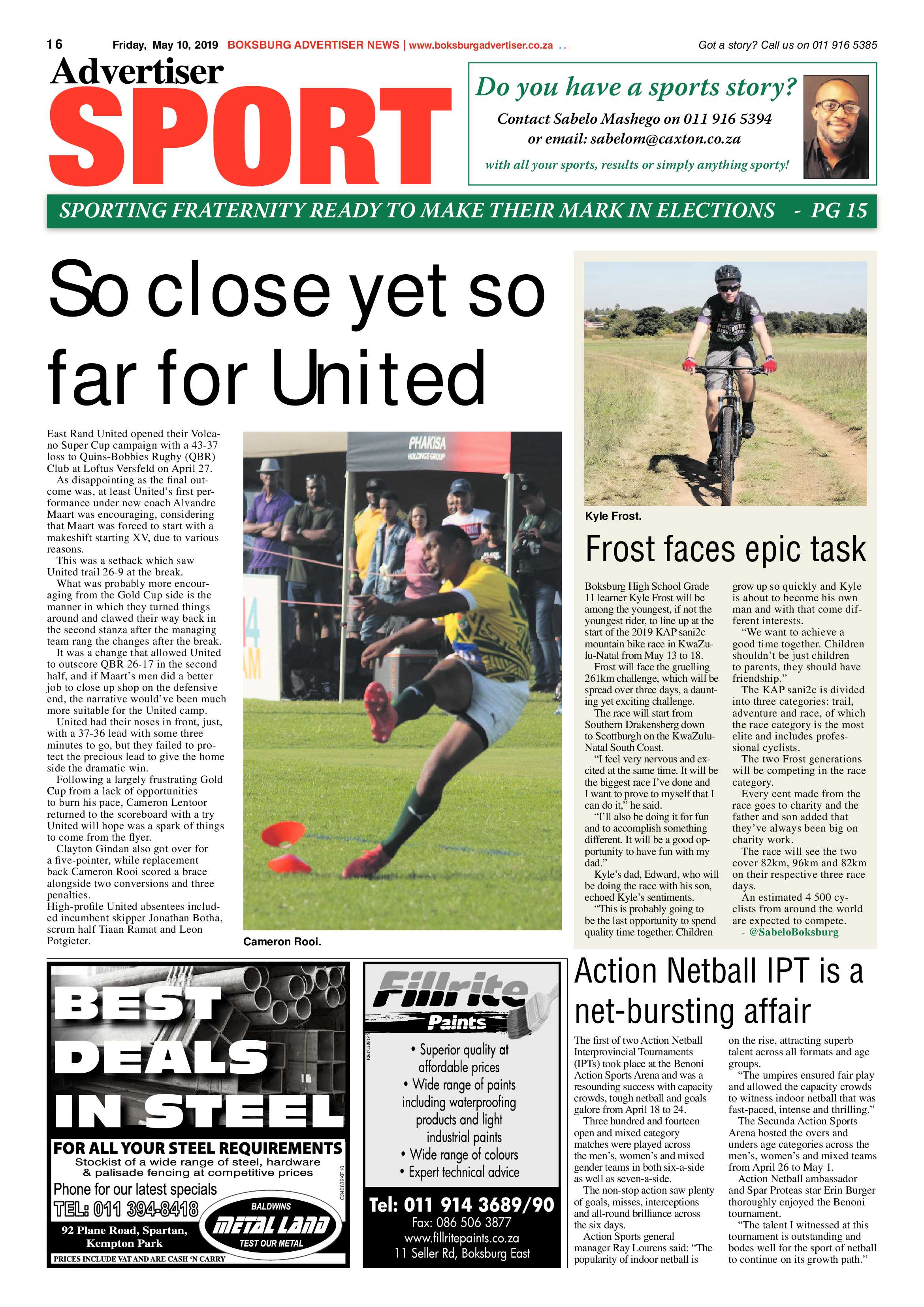 Boksburg Advertiser 07 May 2019 page 16