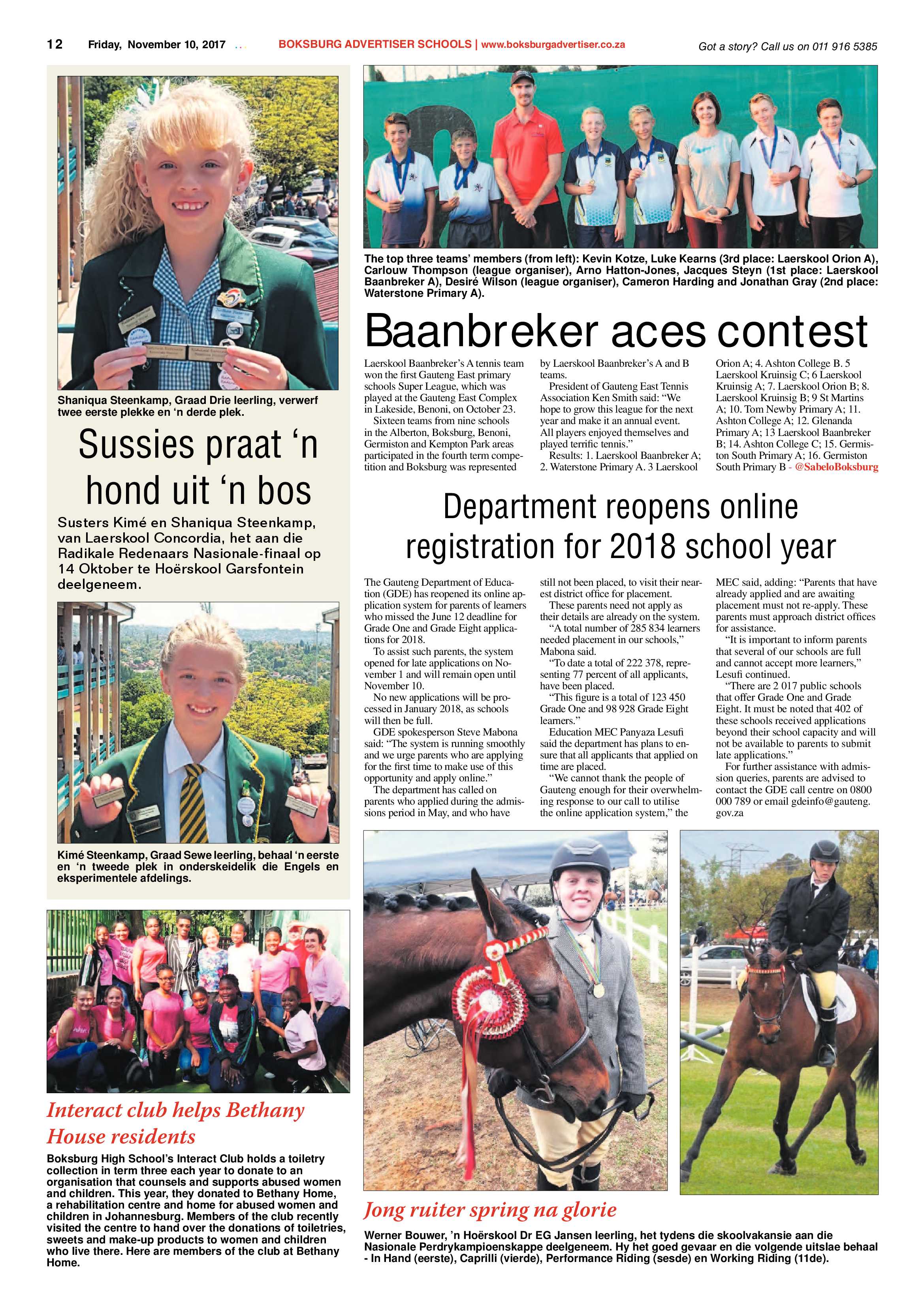 Boksburg Advertiser 07 November 2017 page 12