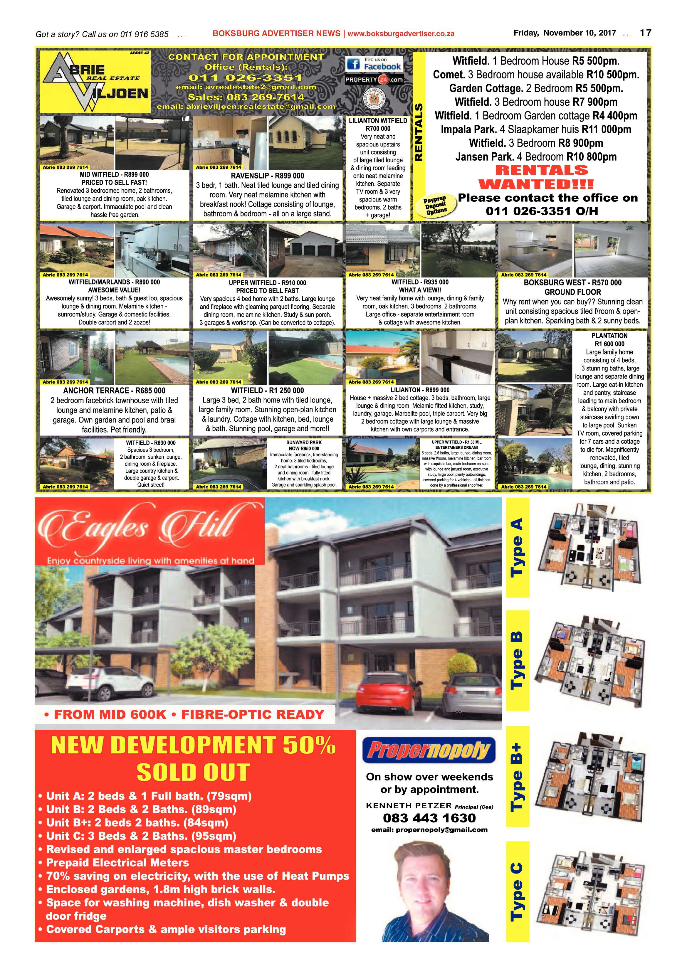 Boksburg Advertiser 07 November 2017 page 17