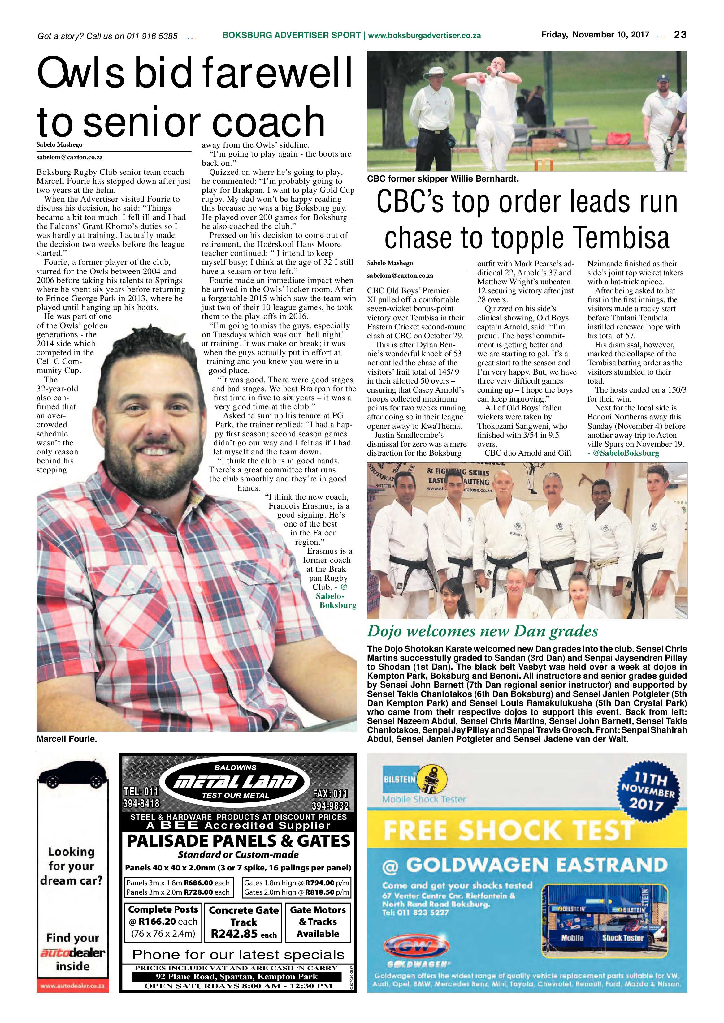 Boksburg Advertiser 07 November 2017 page 23