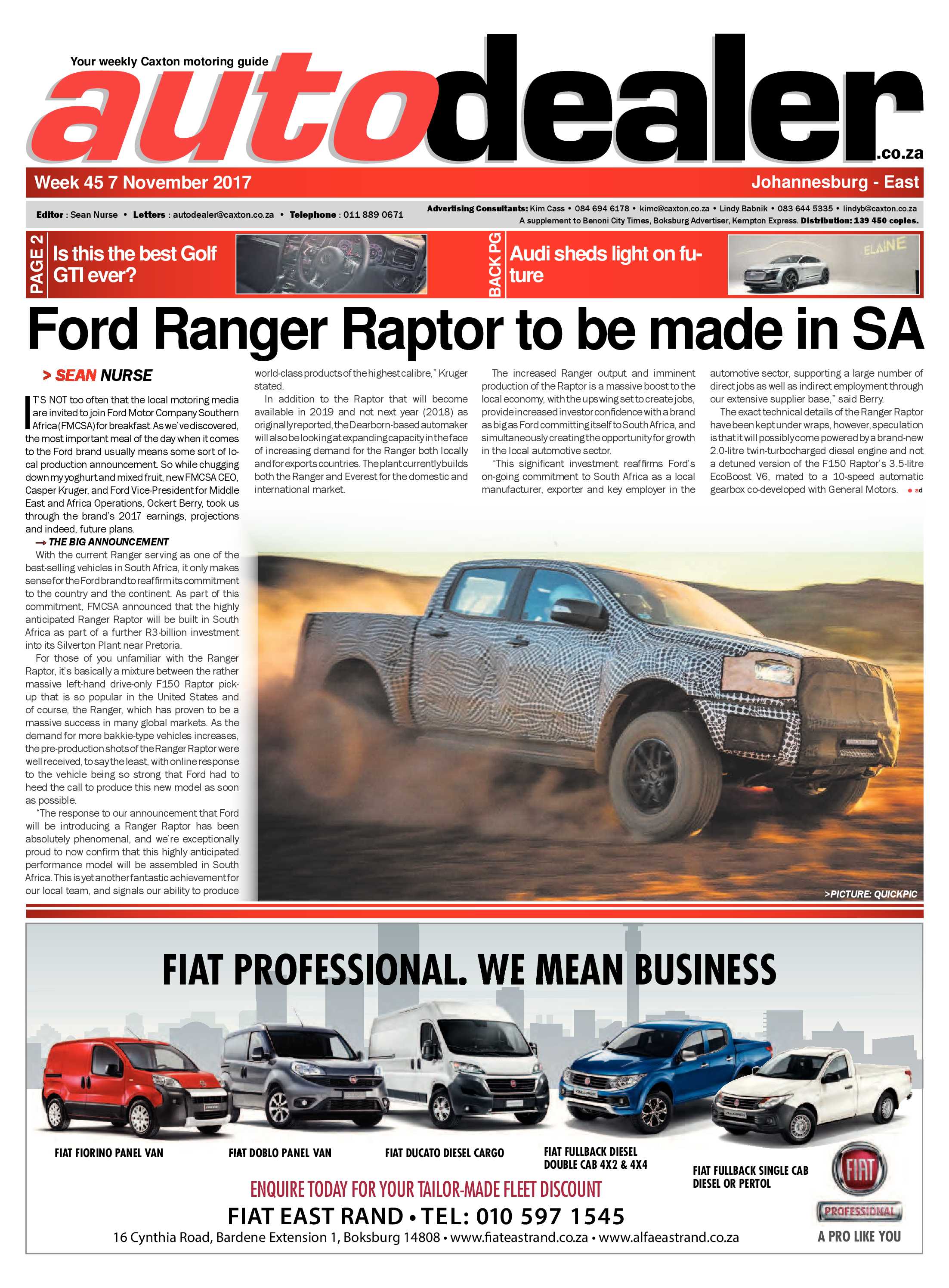 Boksburg Advertiser 07 November 2017 page 25