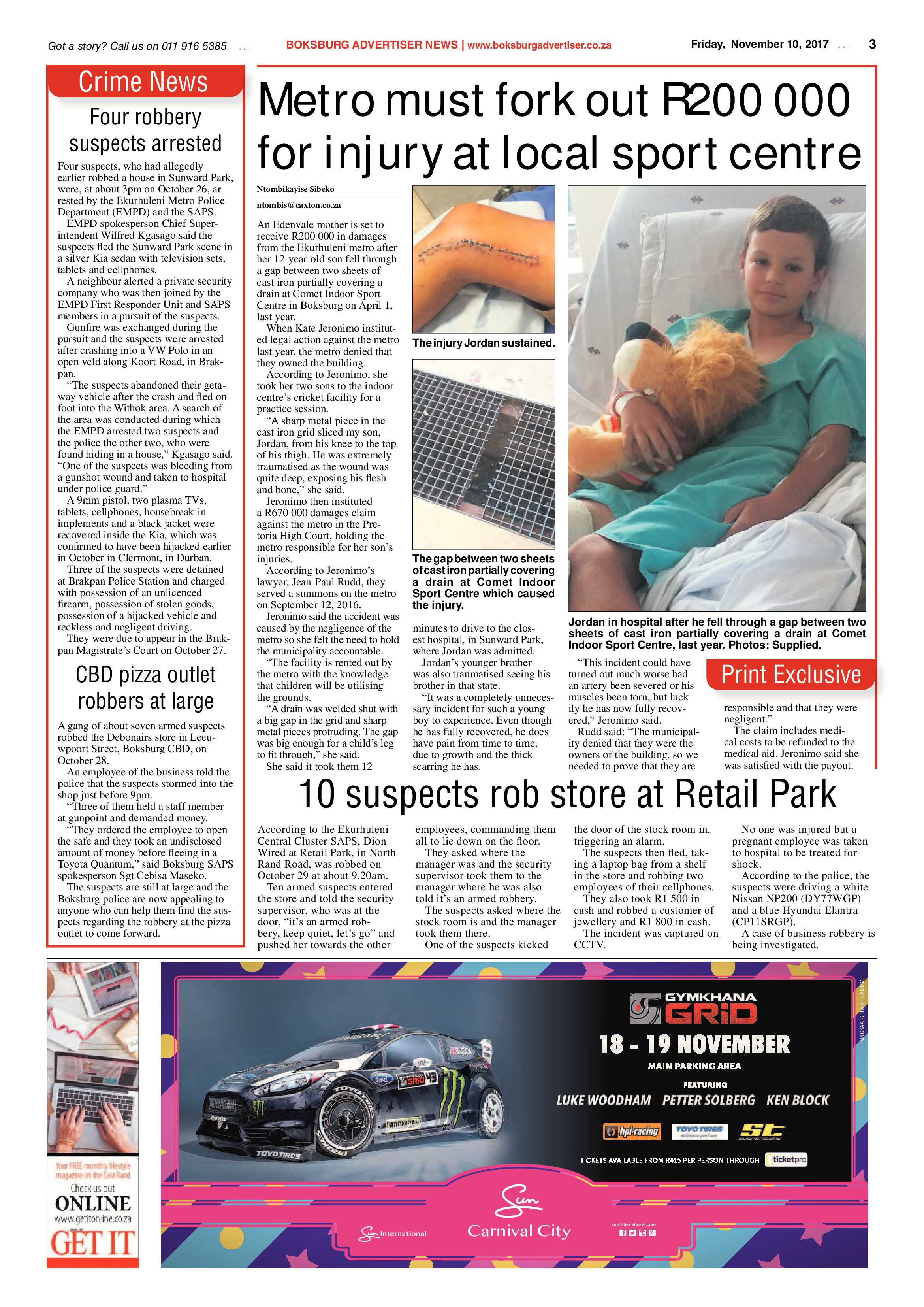 Boksburg Advertiser 07 November 2017 page 3
