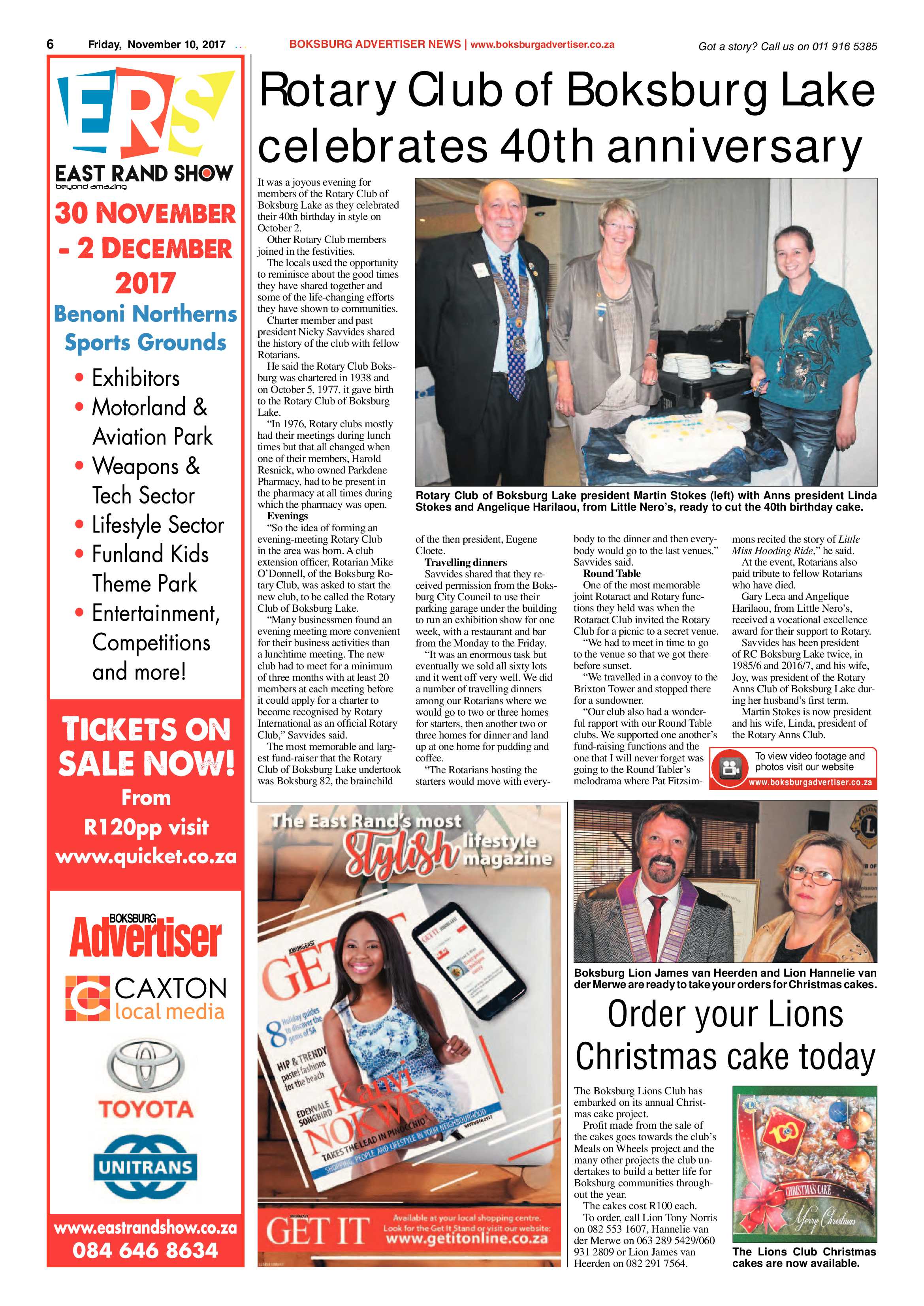 Boksburg Advertiser 07 November 2017 page 6