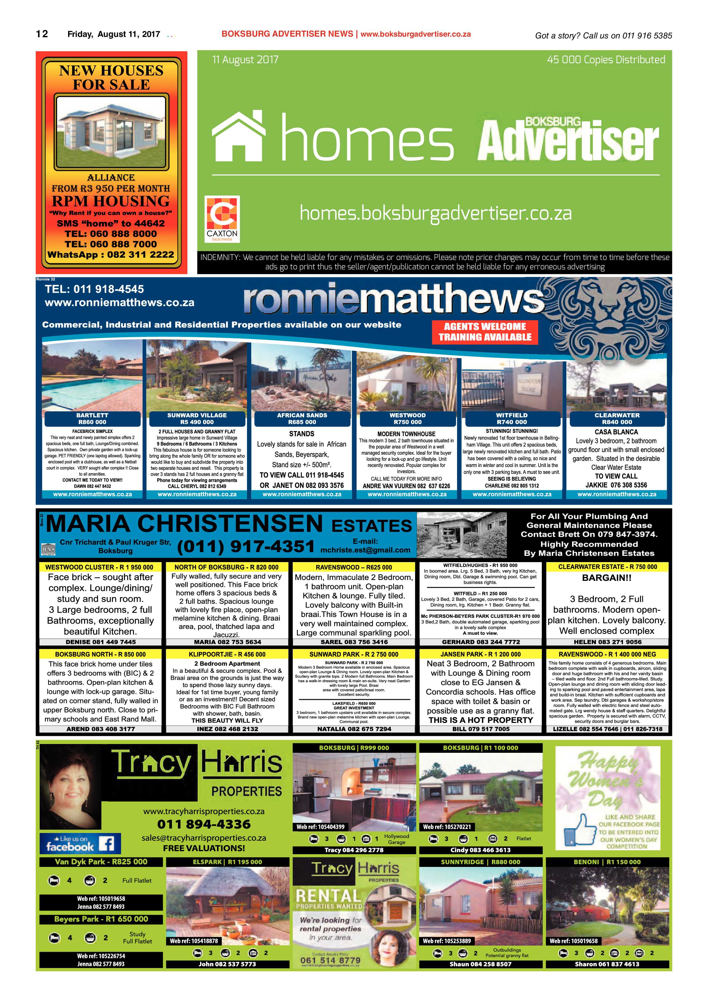 Boksburg Advertiser 08 August 2017 page 12