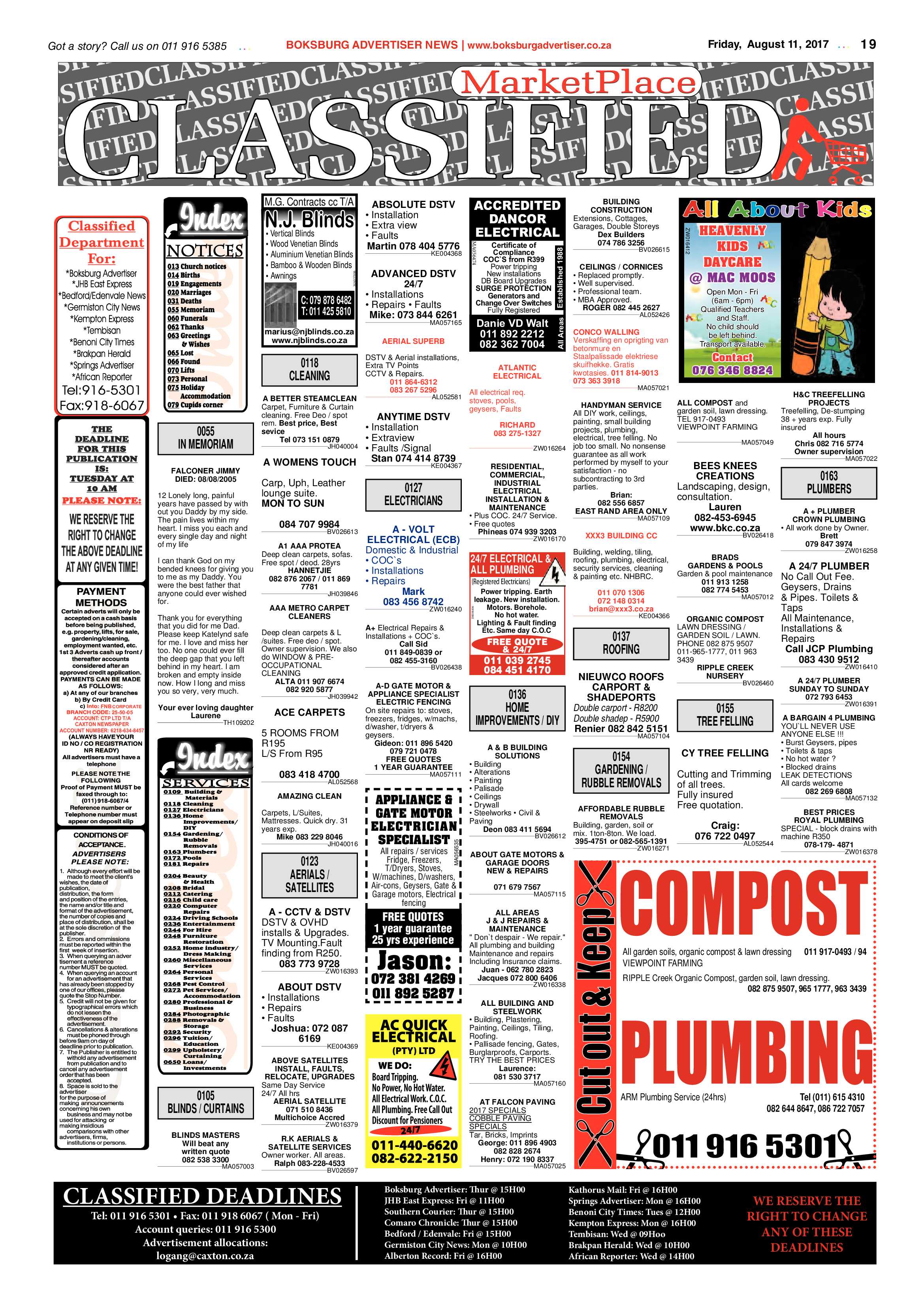 Boksburg Advertiser 08 August 2017 page 19