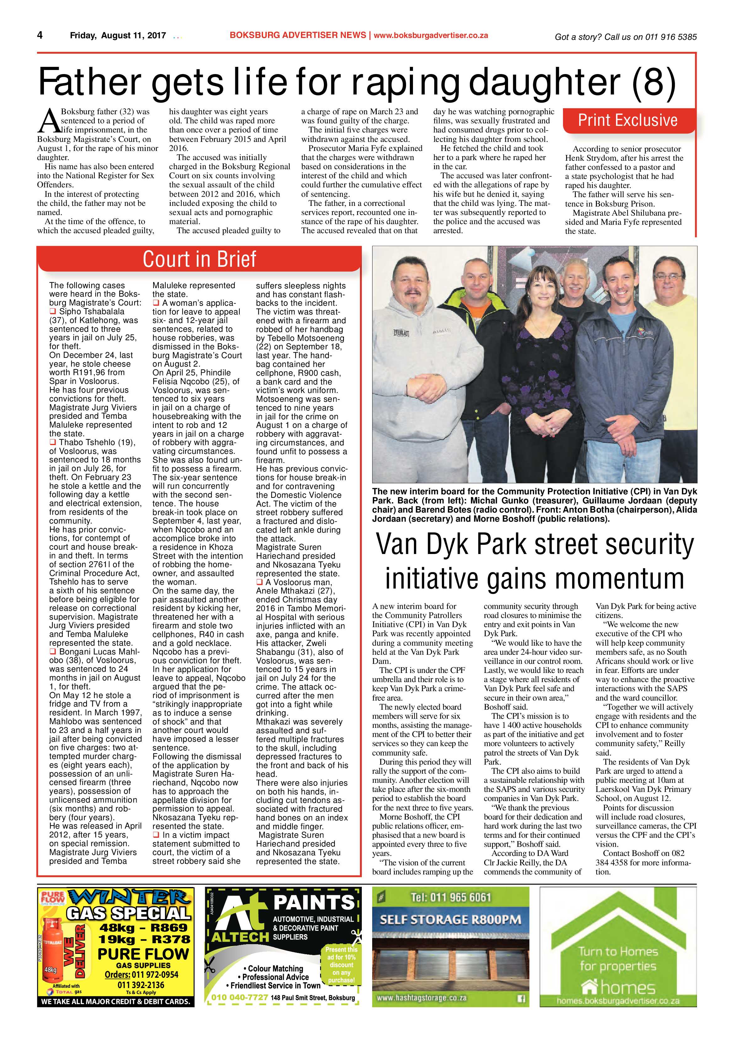 Boksburg Advertiser 08 August 2017 page 4