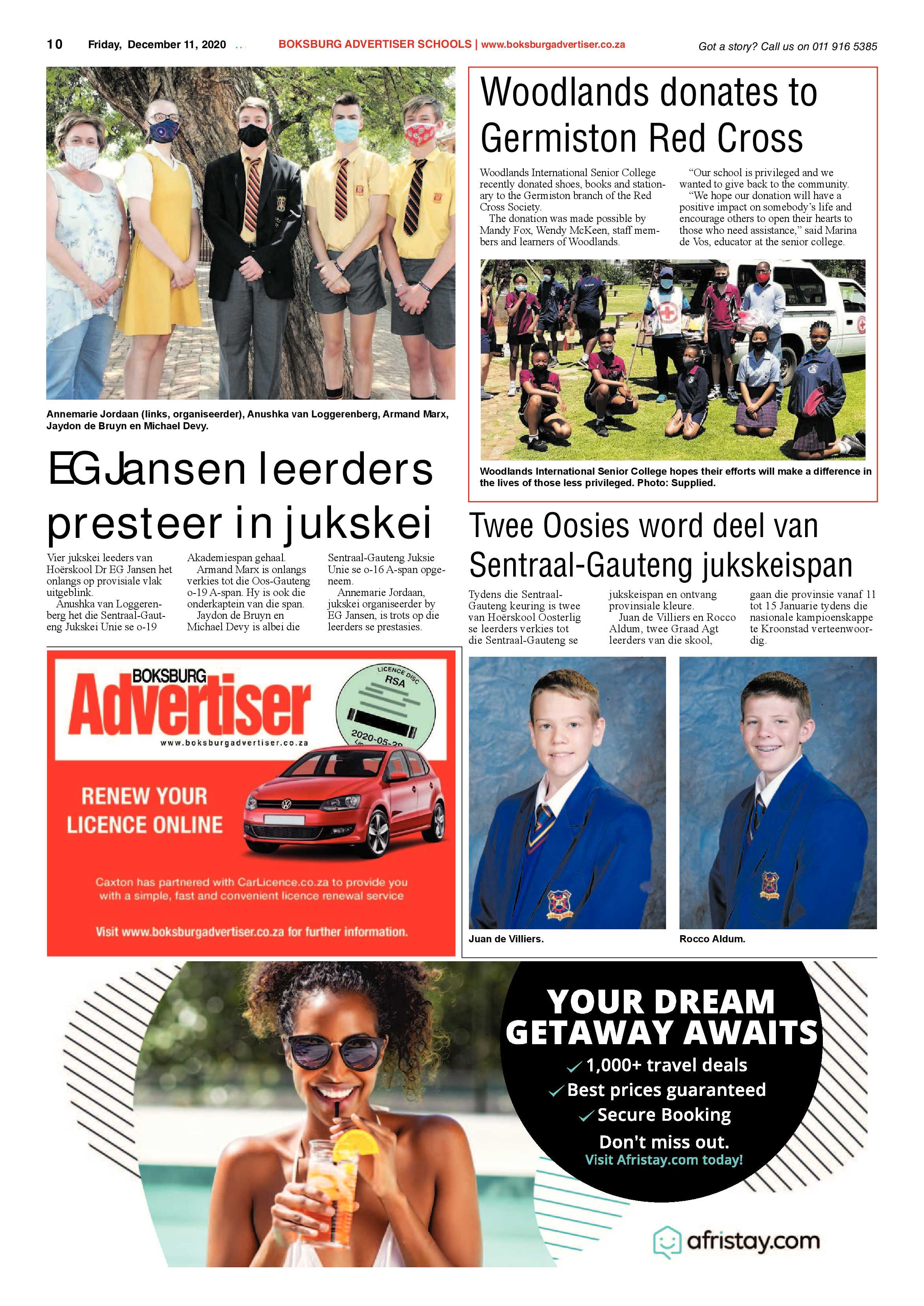 Boksburg Advertiser 08 December  2020 page 10