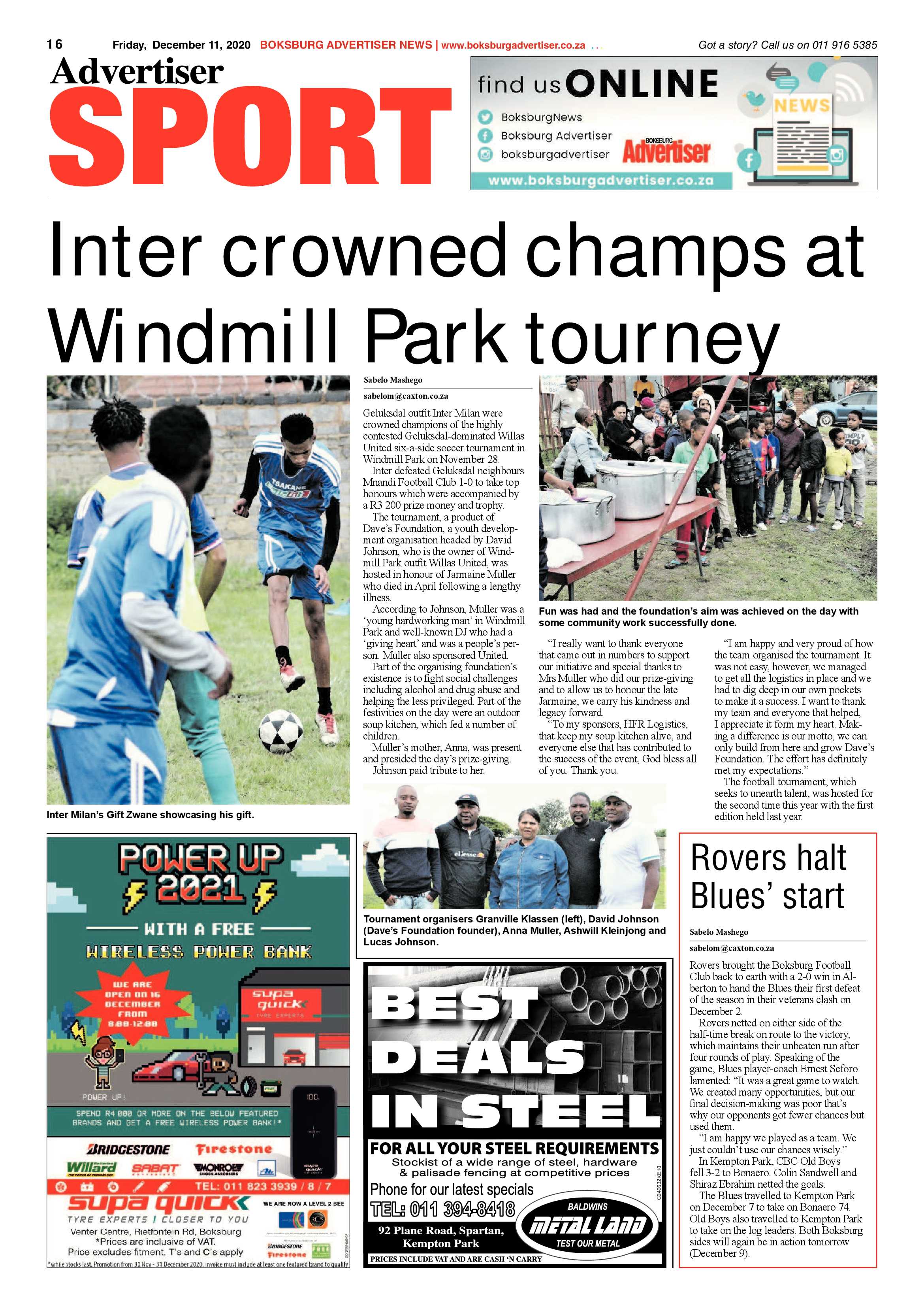 Boksburg Advertiser 08 December  2020 page 16