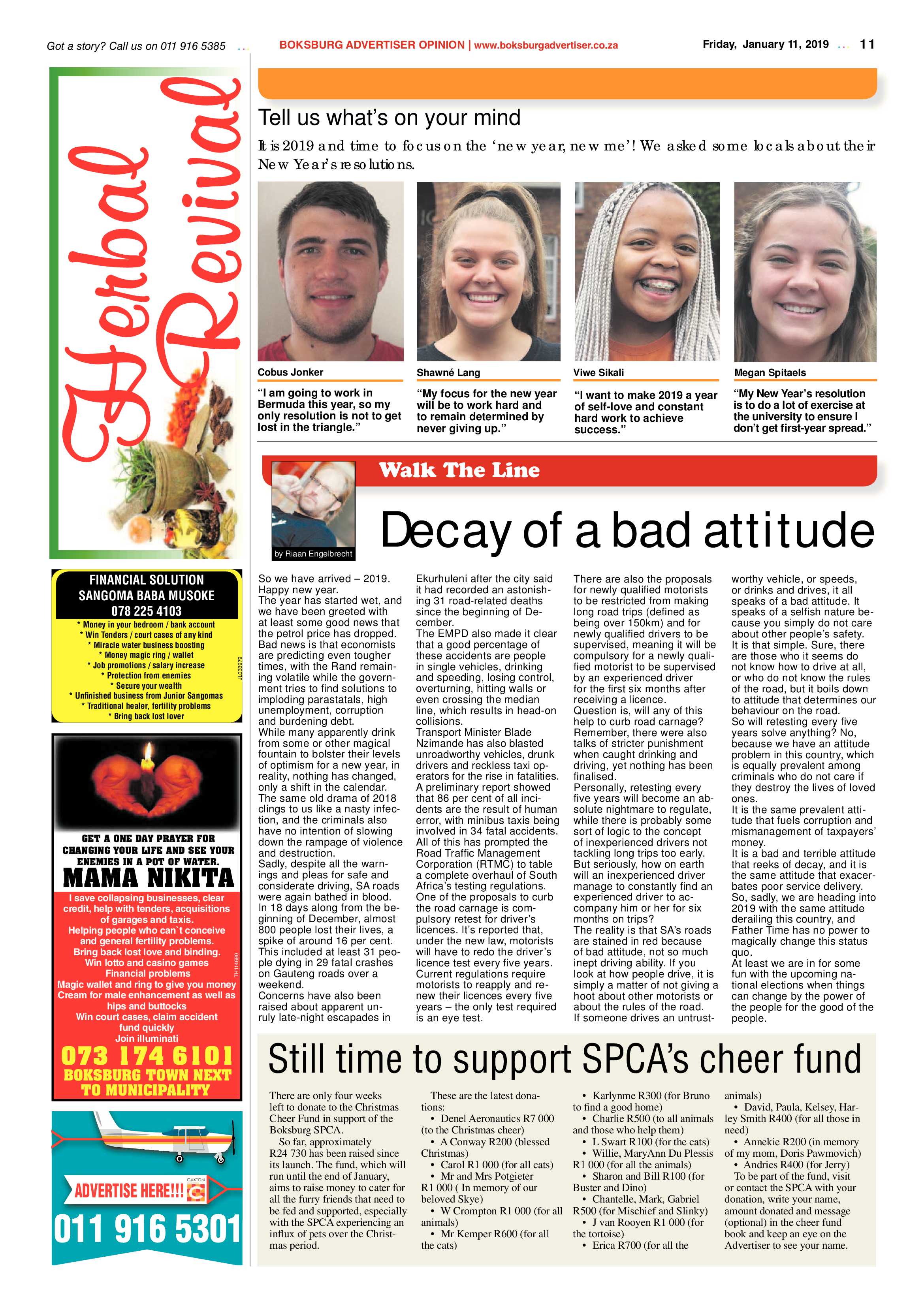 Boksburg Advertiser 08 January 2019 page 11