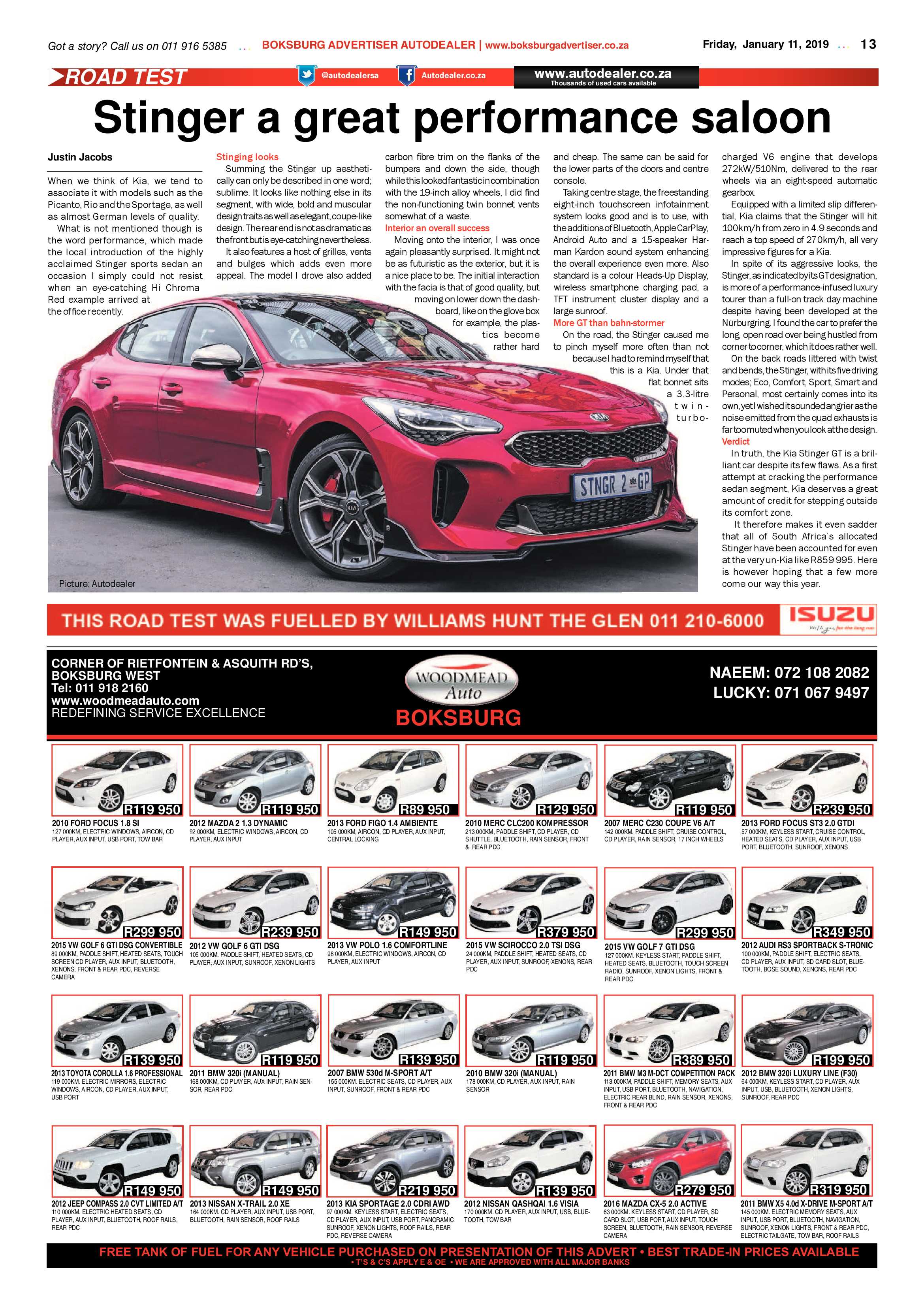 Boksburg Advertiser 08 January 2019 page 13