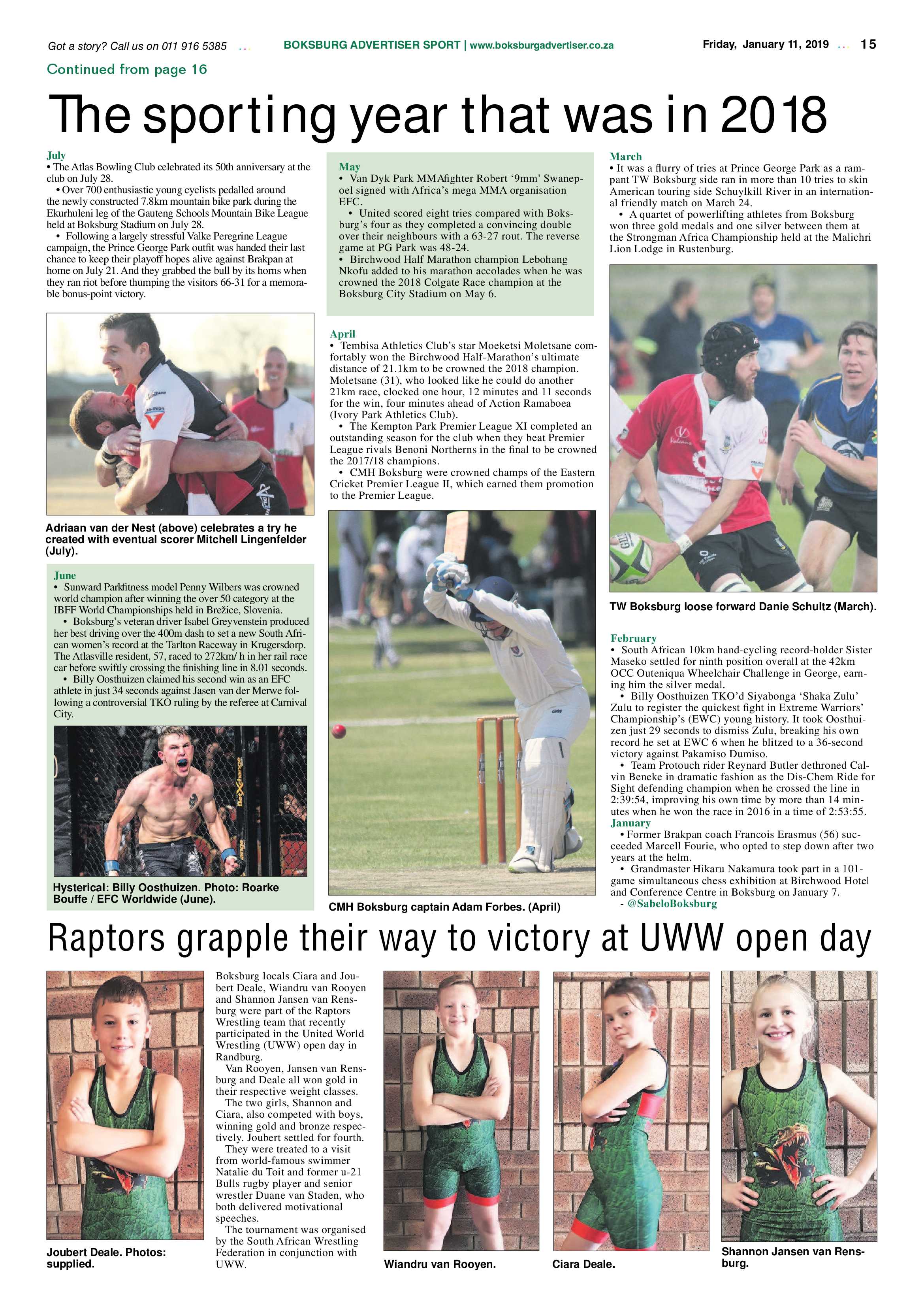 Boksburg Advertiser 08 January 2019 page 15