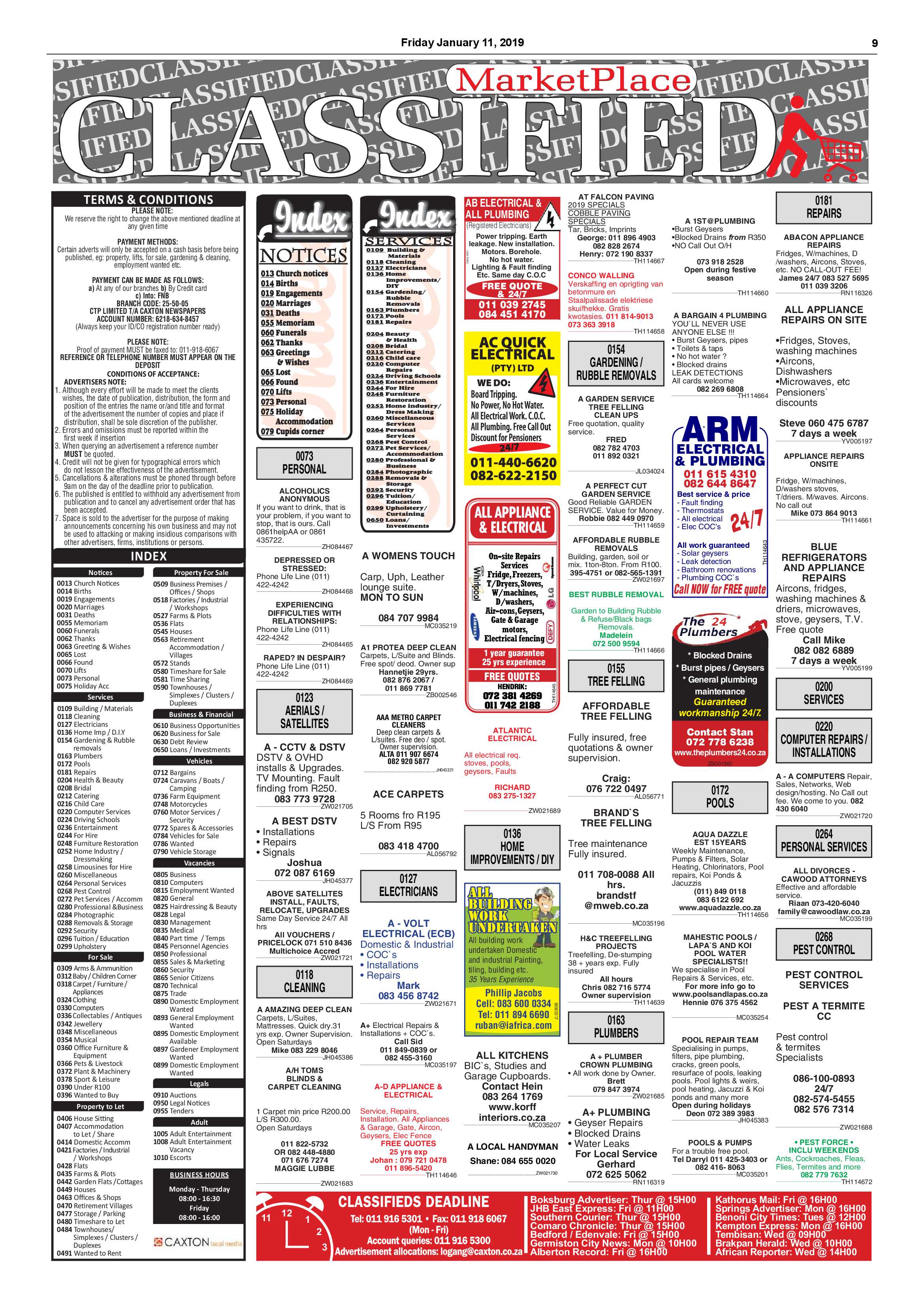 Boksburg Advertiser 08 January 2019 page 9