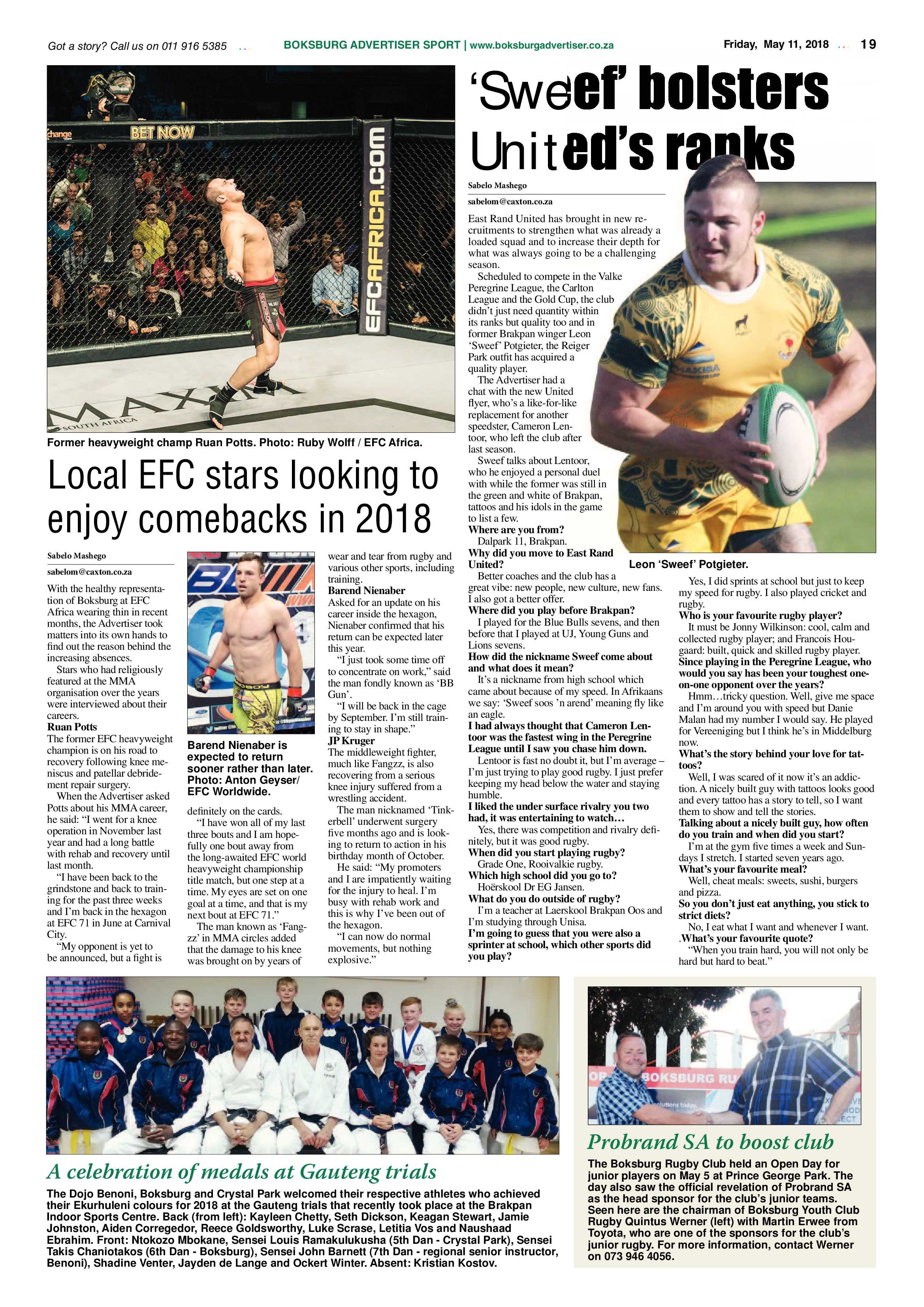Boksburg Advertiser 08 May 2018 page 19