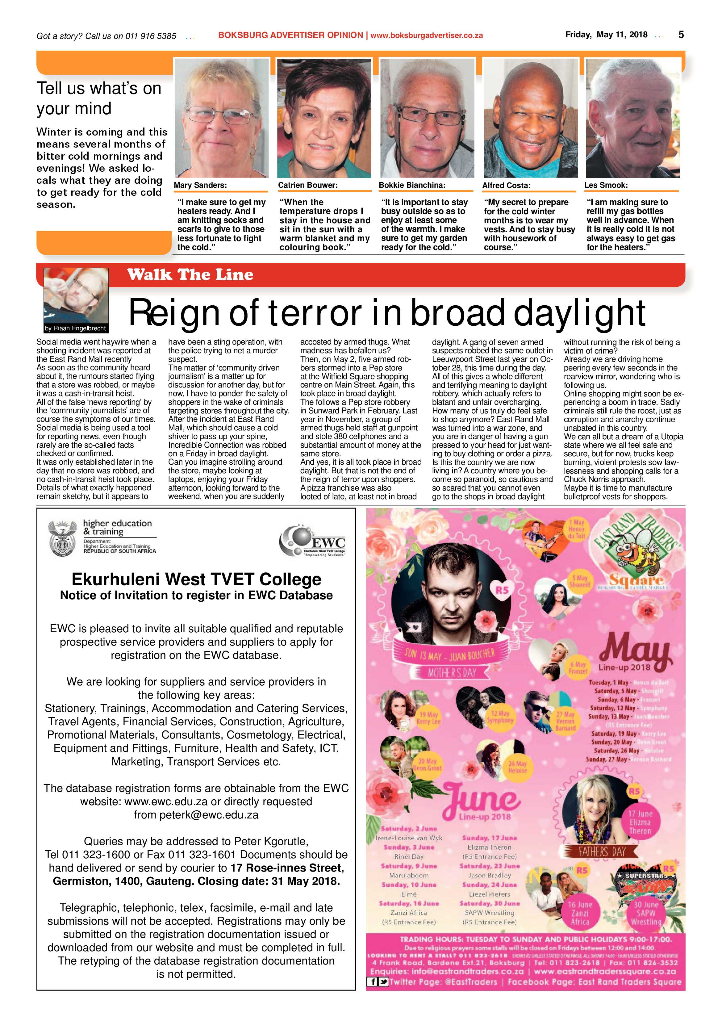 Boksburg Advertiser 08 May 2018 page 5