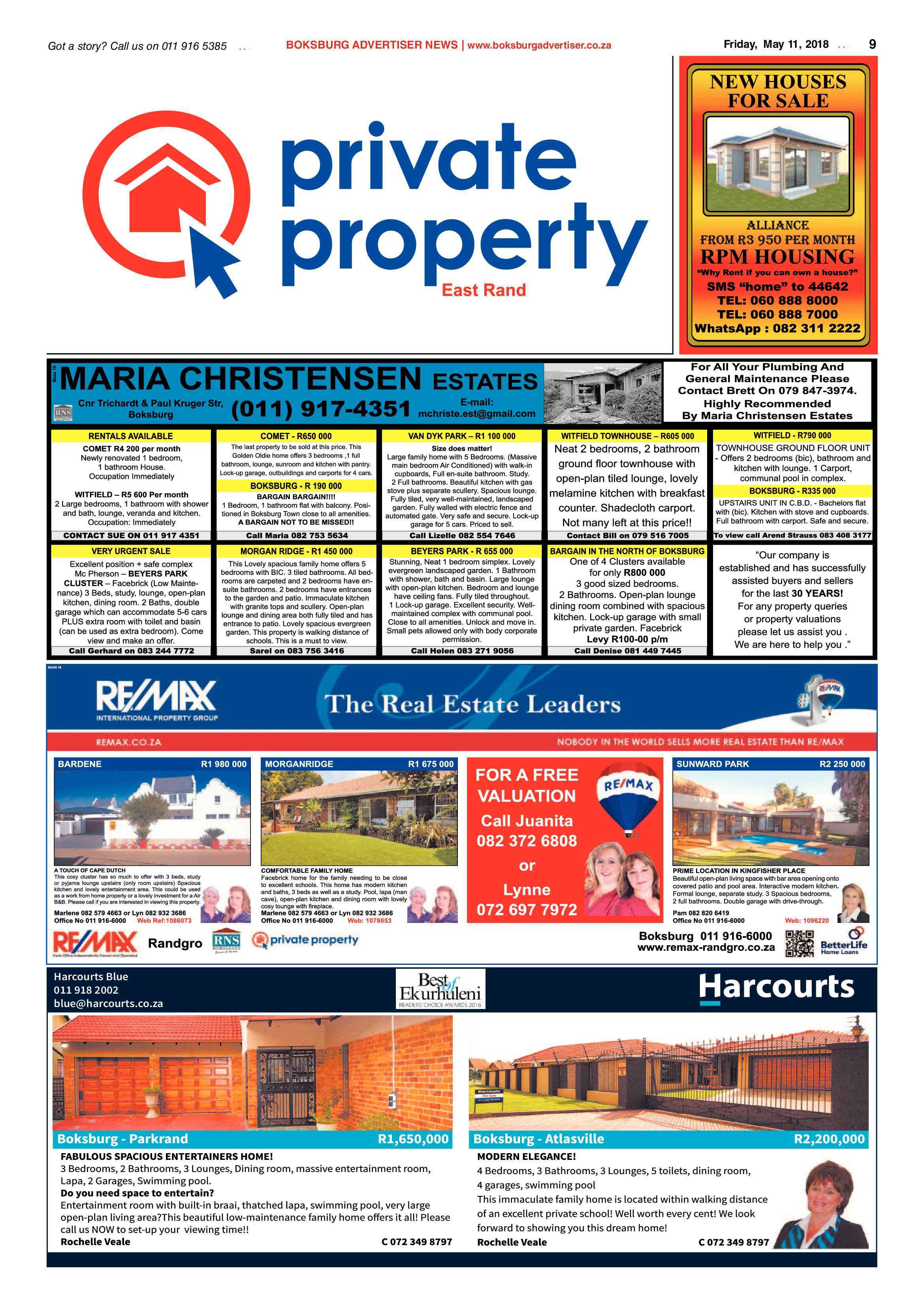 Boksburg Advertiser 08 May 2018 page 9