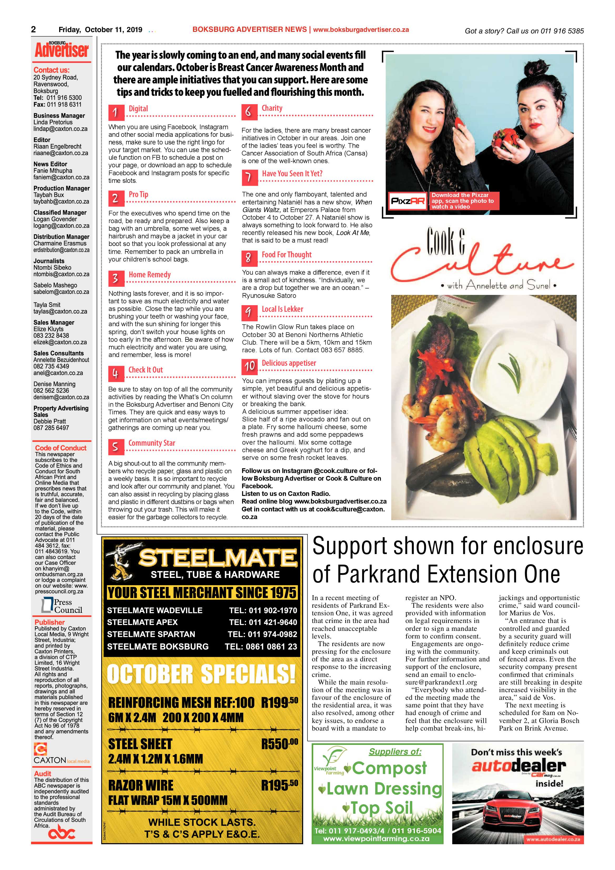 Boksburg Advertiser 08 October 2019 page 2
