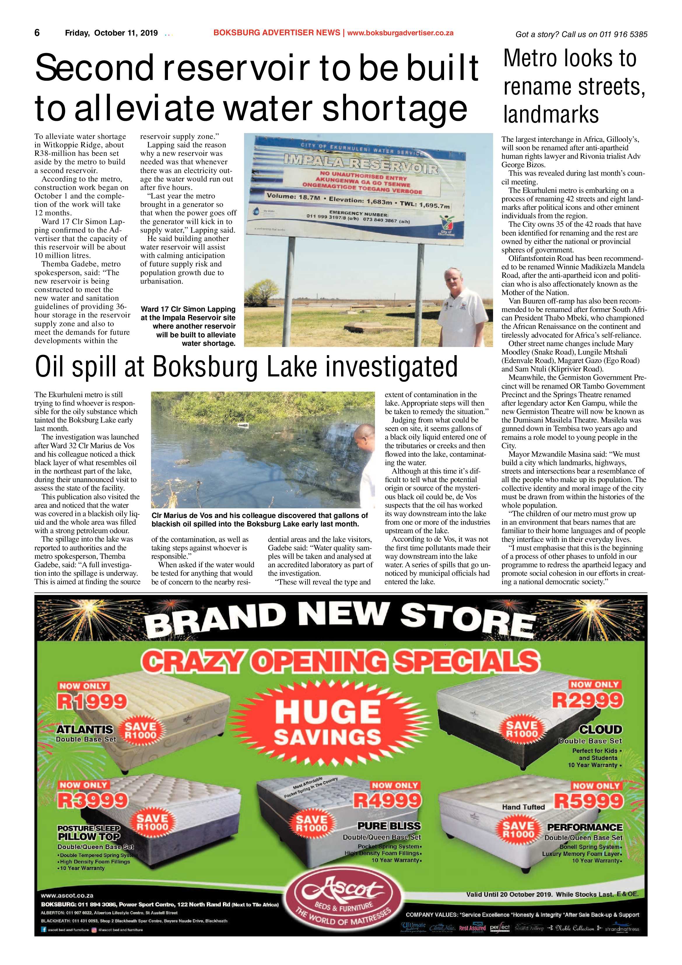 Boksburg Advertiser 08 October 2019 page 6