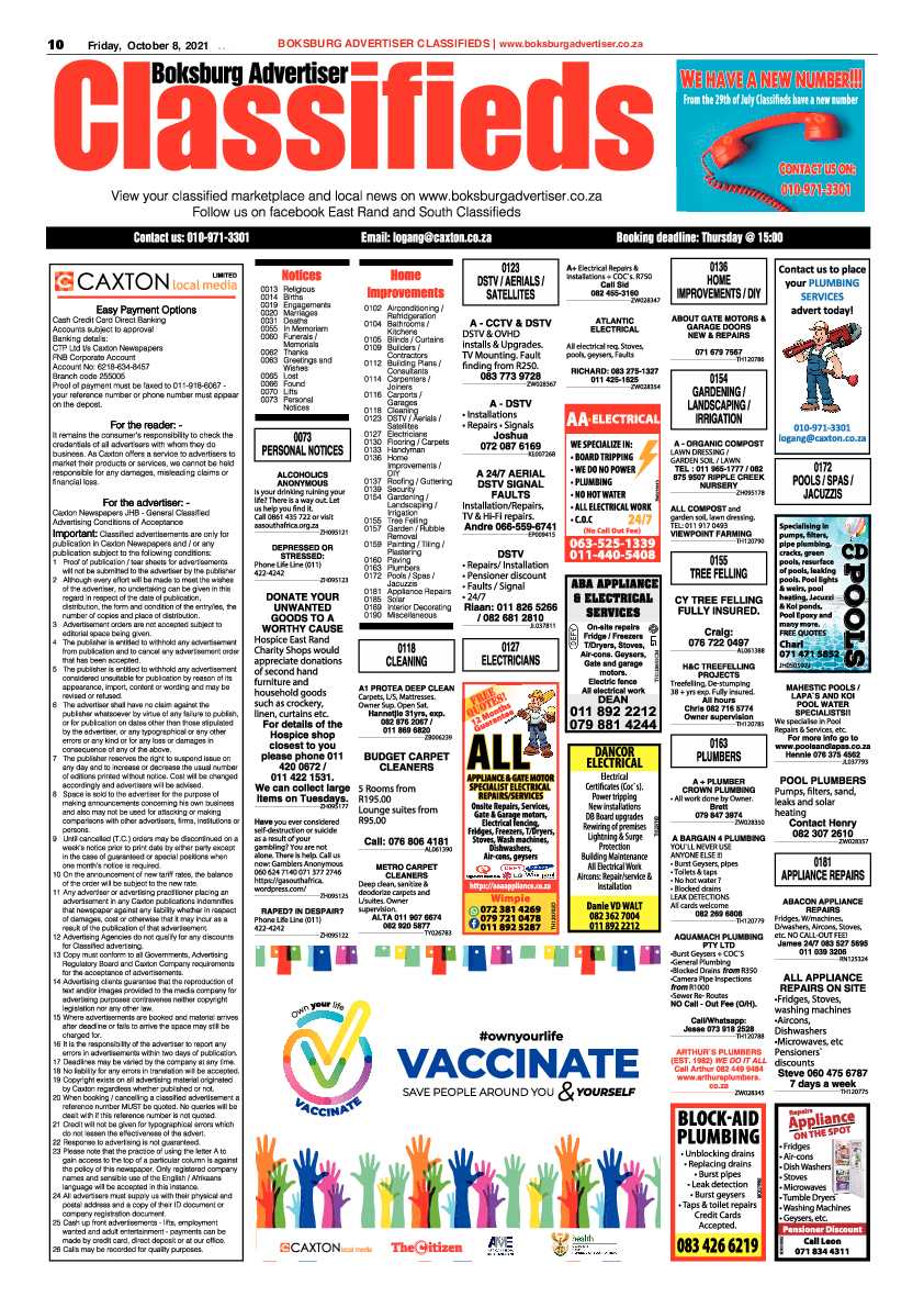 Boksburg Advertiser 08 October 2021 page 11