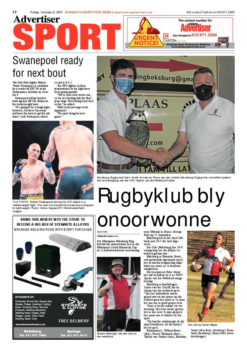 Boksburg Advertiser 08 October 2021 page 13