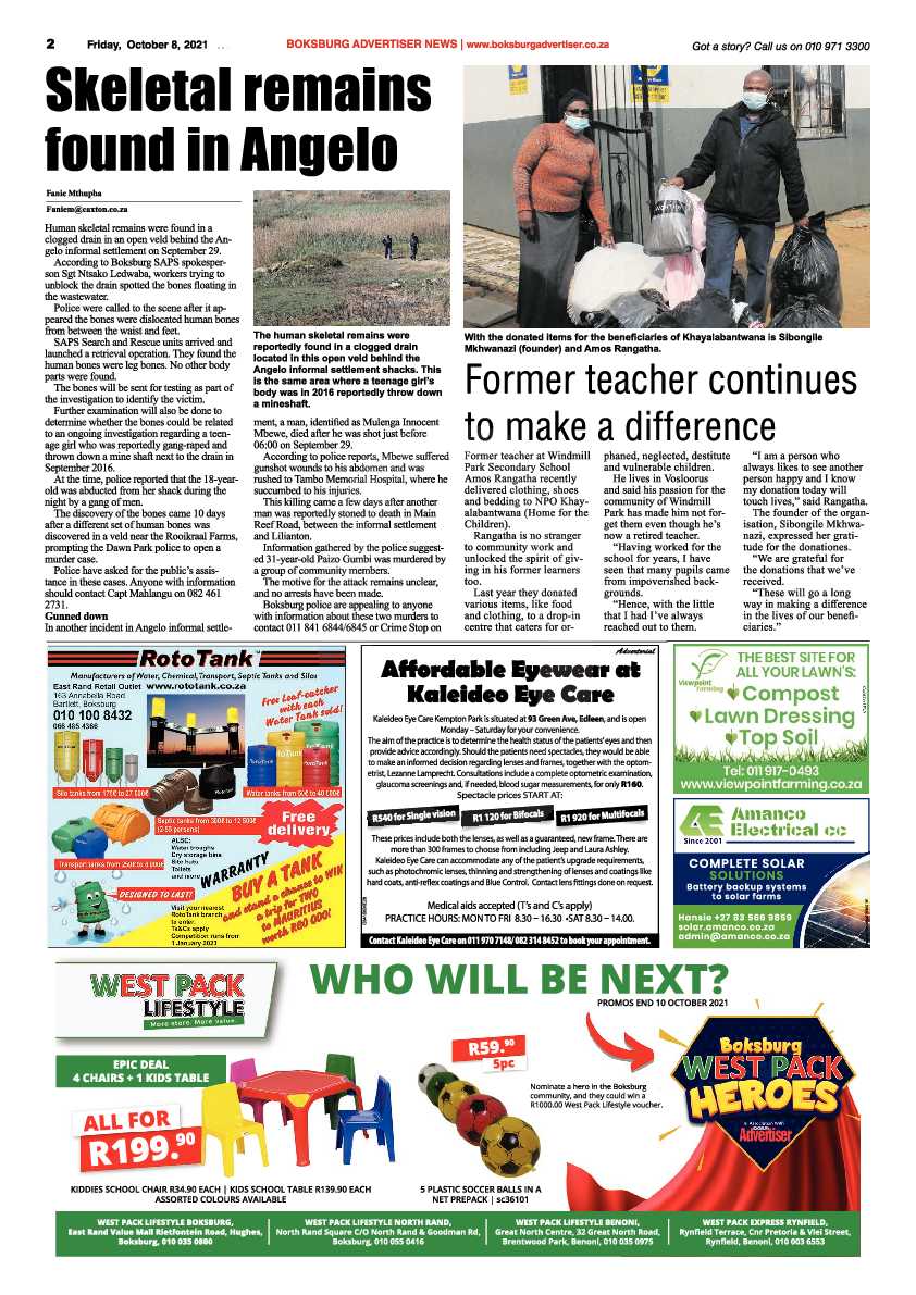 Boksburg Advertiser 08 October 2021 page 14