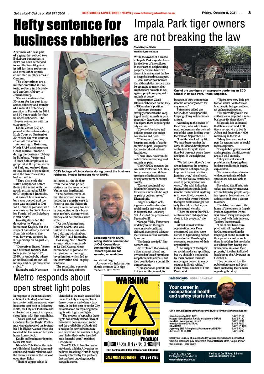 Boksburg Advertiser 08 October 2021 page 15