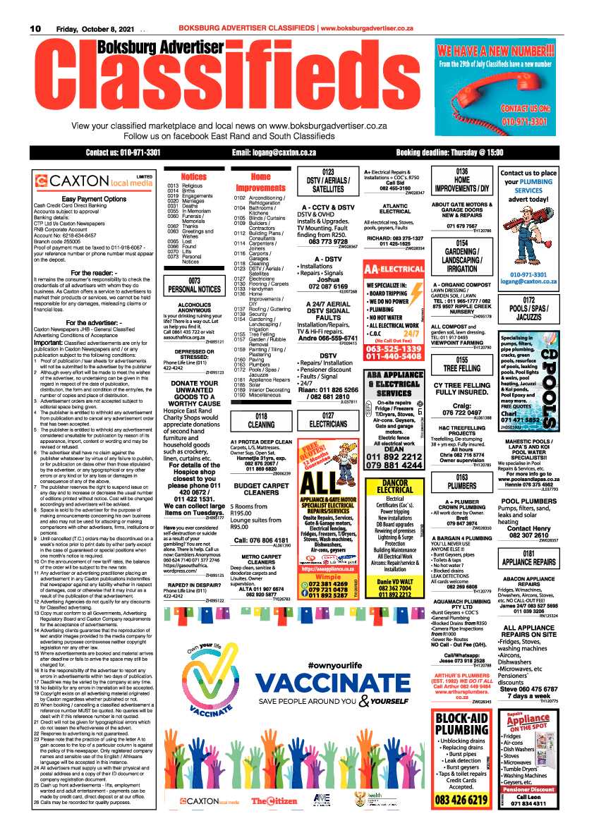 Boksburg Advertiser 08 October 2021 page 22