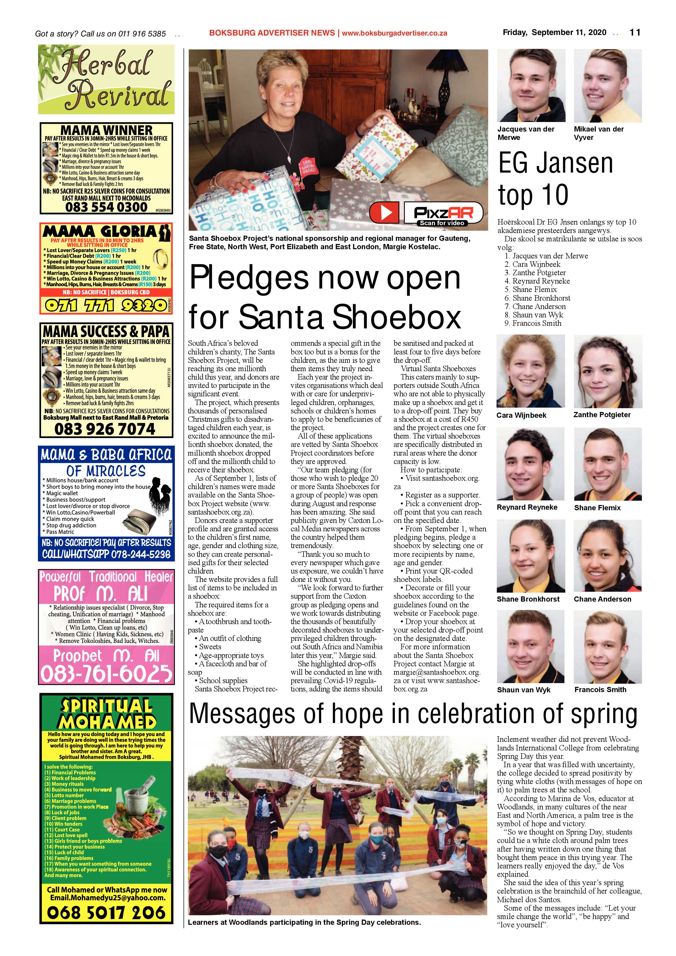 Boksburg Advertiser 08 September 2020 page 11