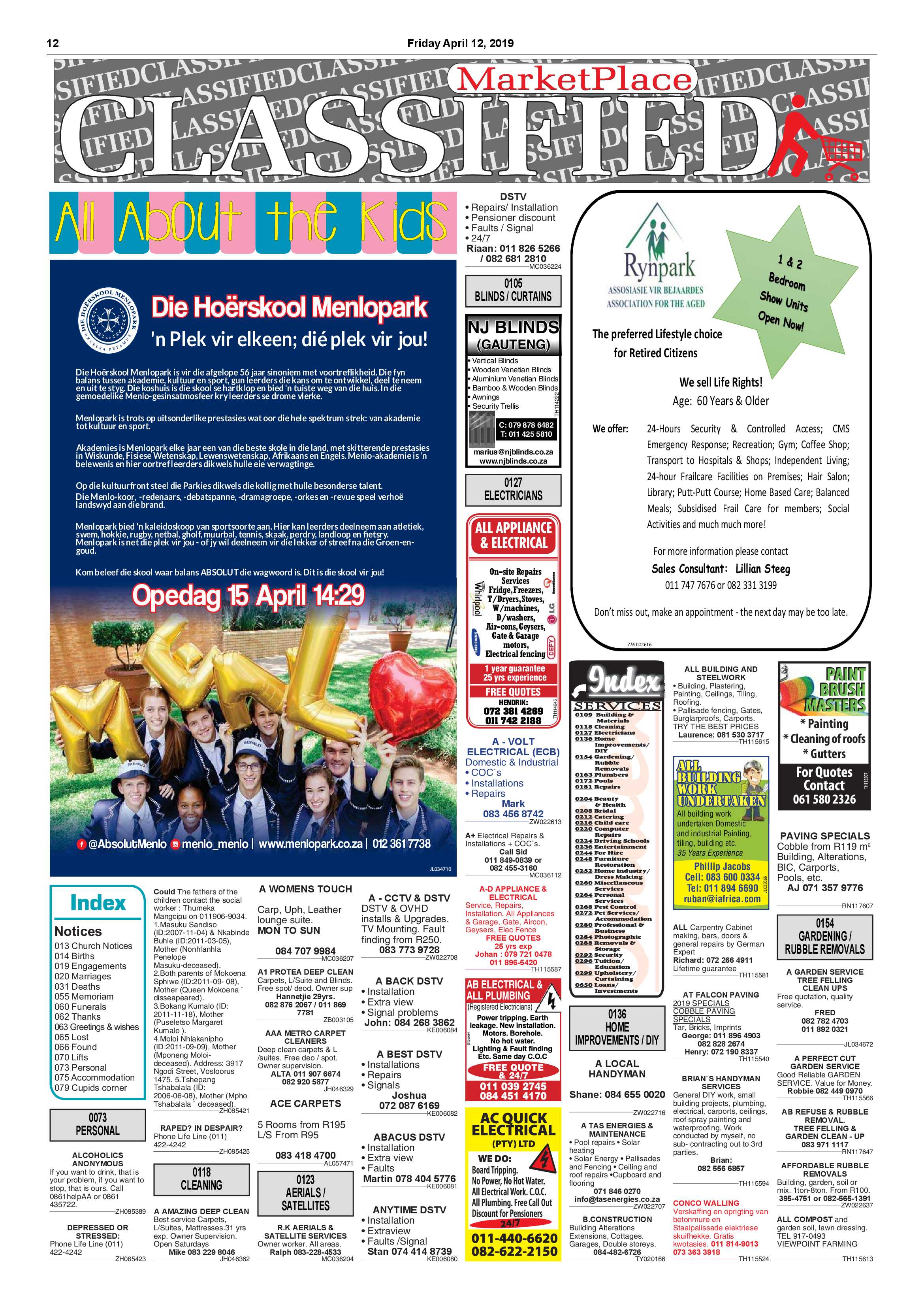 Boksburg Advertiser 09 April 2019 page 12