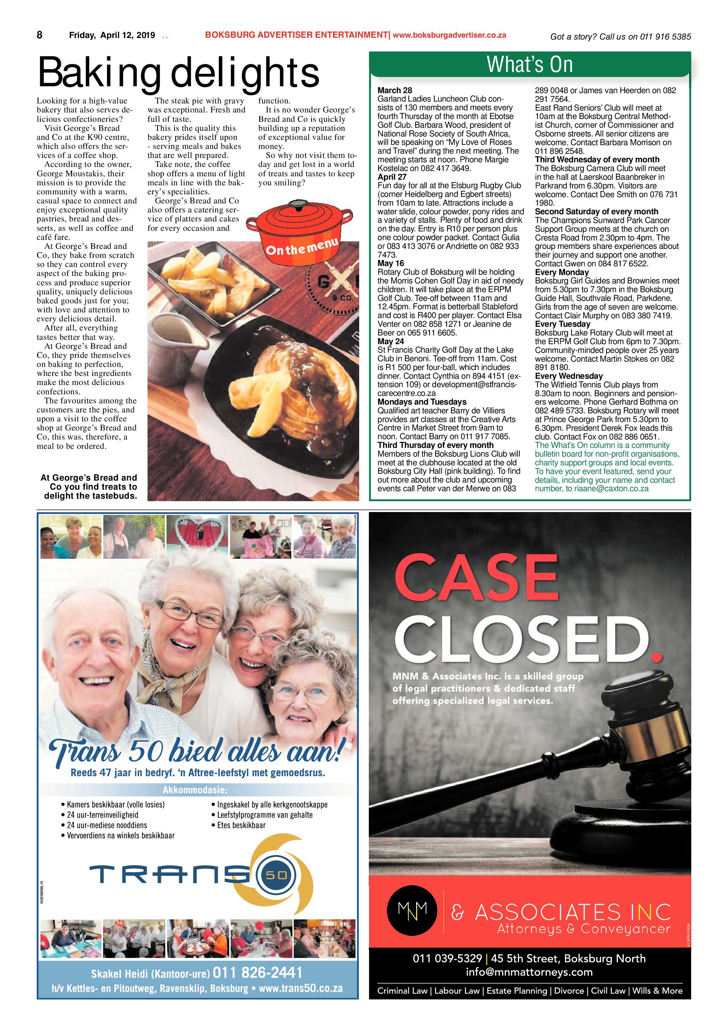 Boksburg Advertiser 09 April 2019 page 8