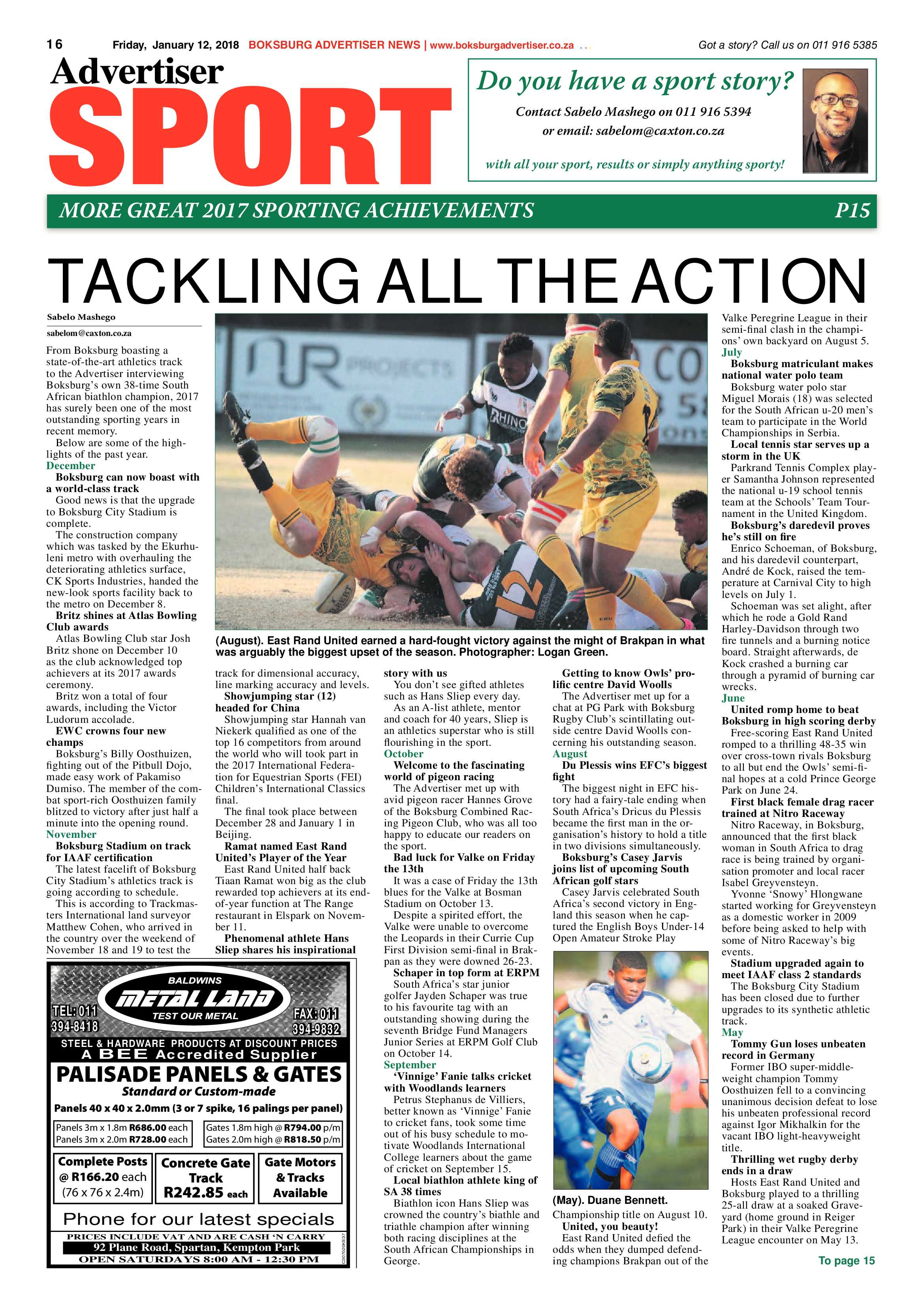 Boksburg Advertiser 09 January 2017 page 16