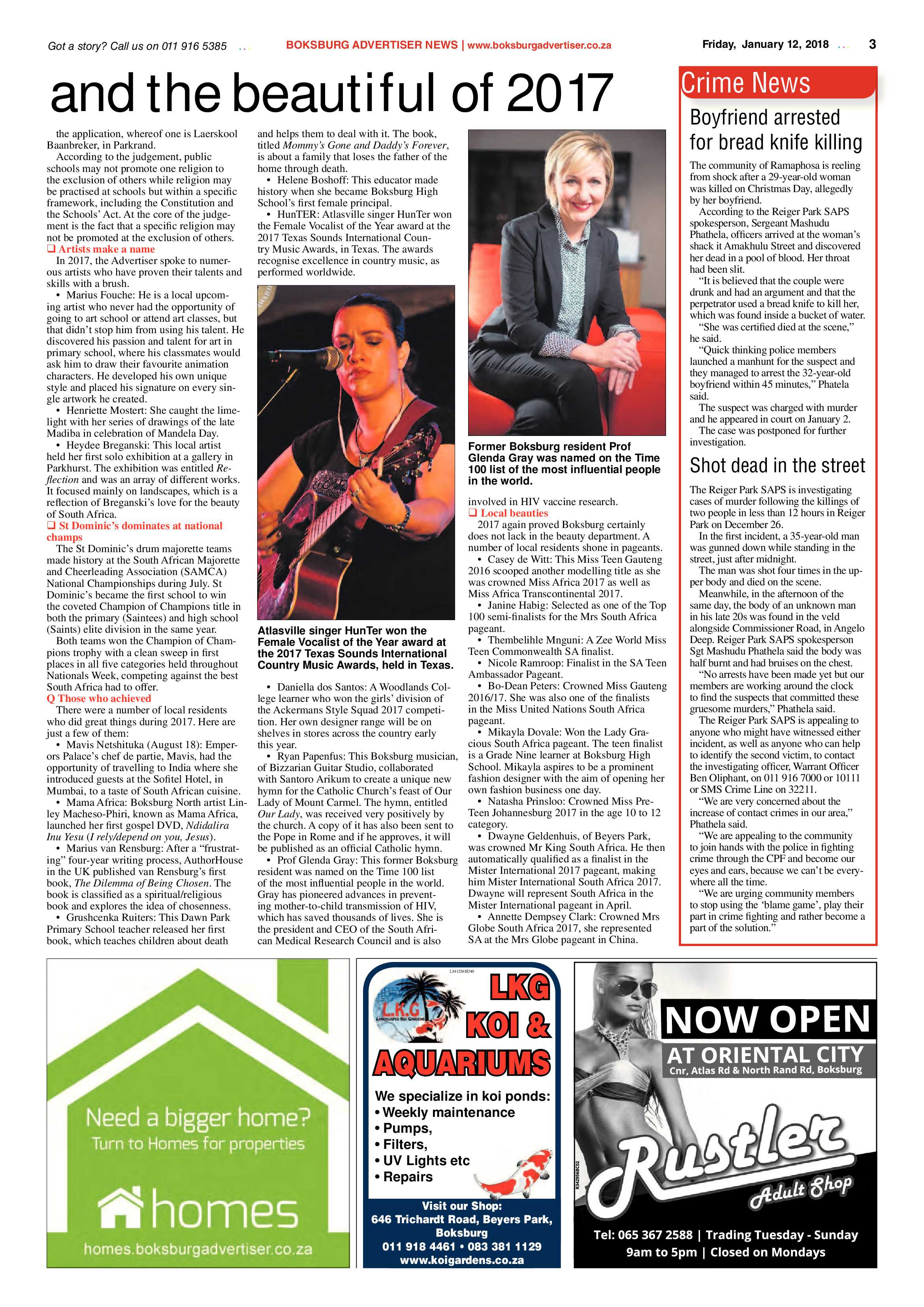 Boksburg Advertiser 09 January 2017 page 3