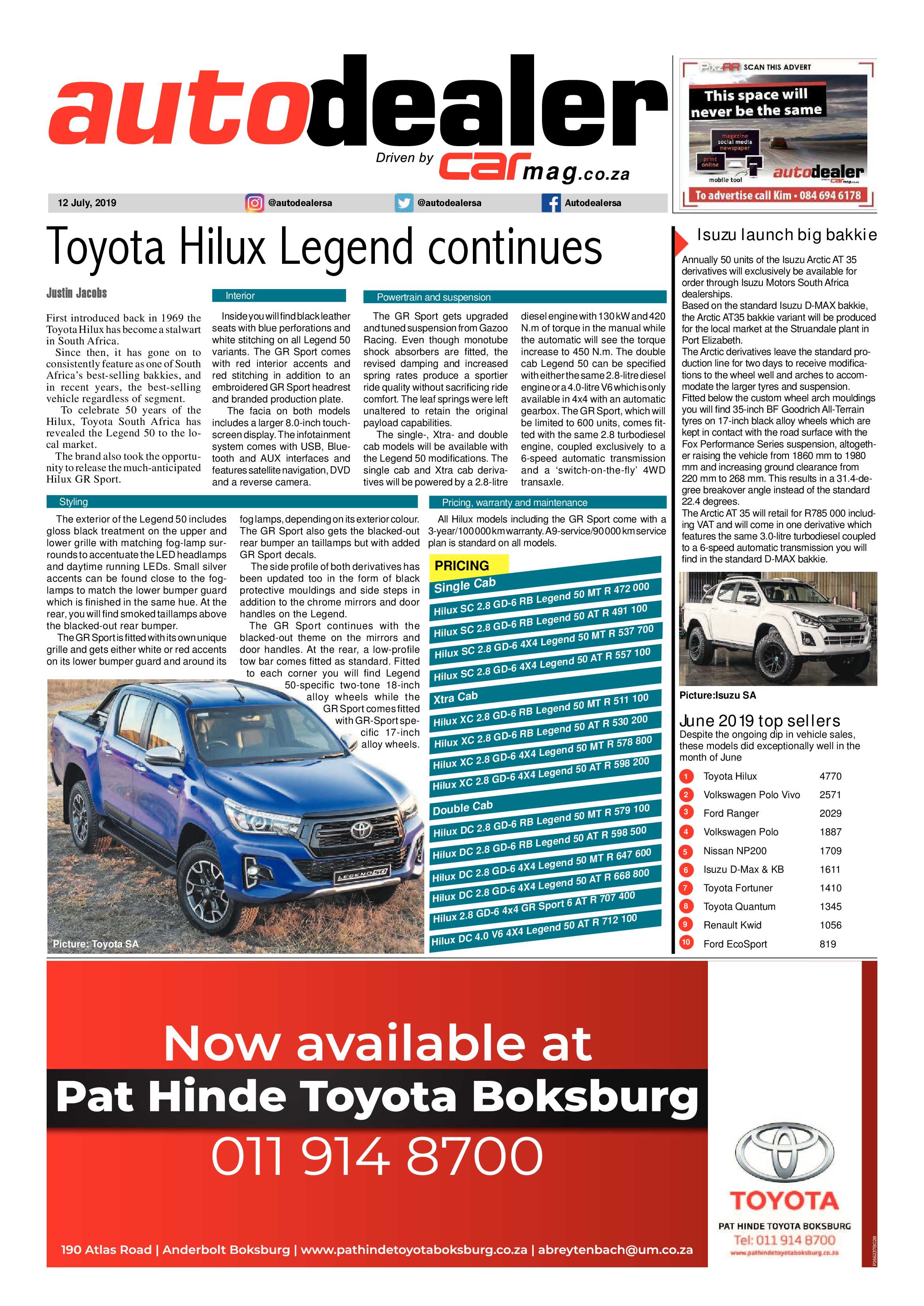 Boksburg Advertiser 09 July 2019 page 12