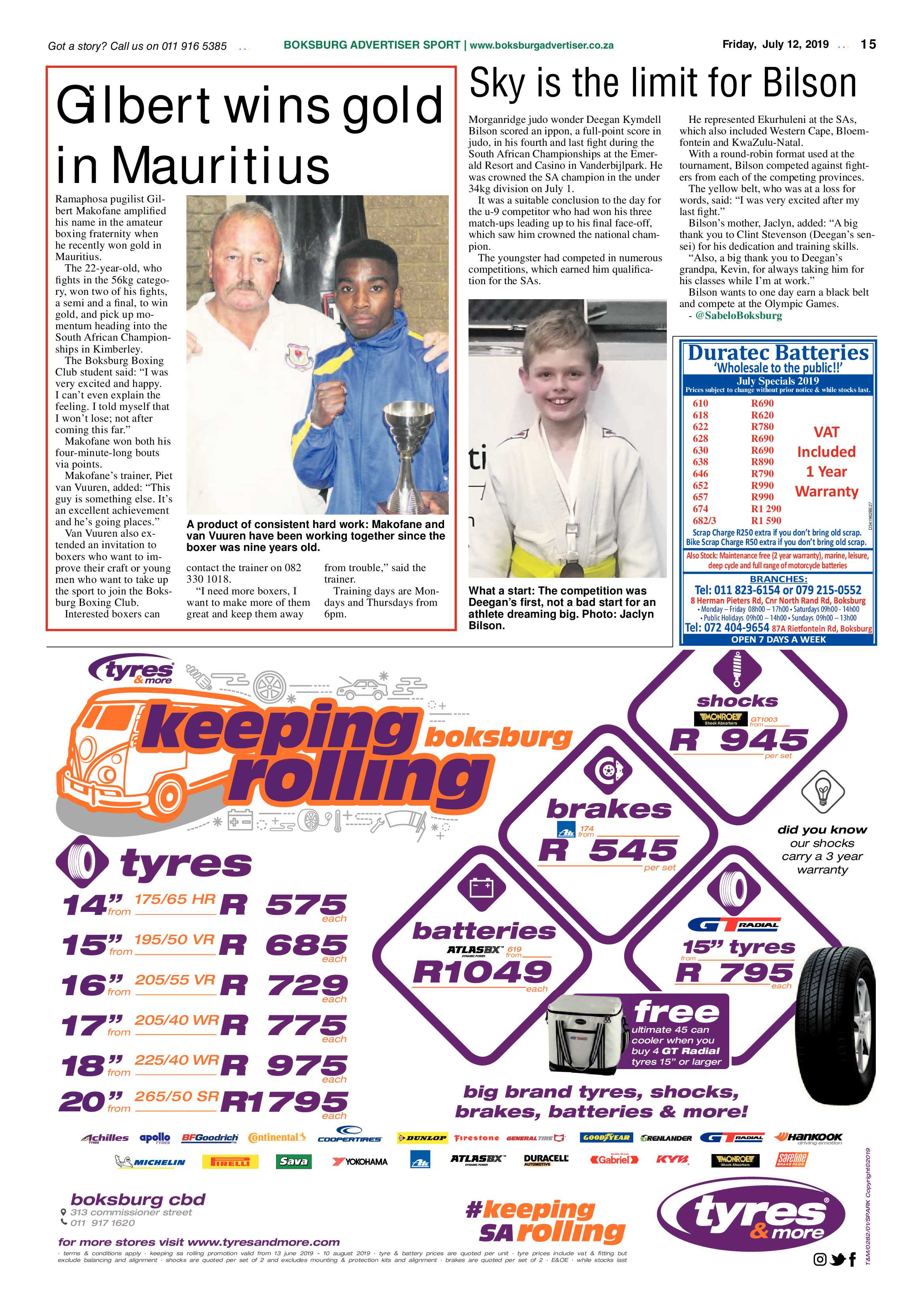 Boksburg Advertiser 09 July 2019 page 15