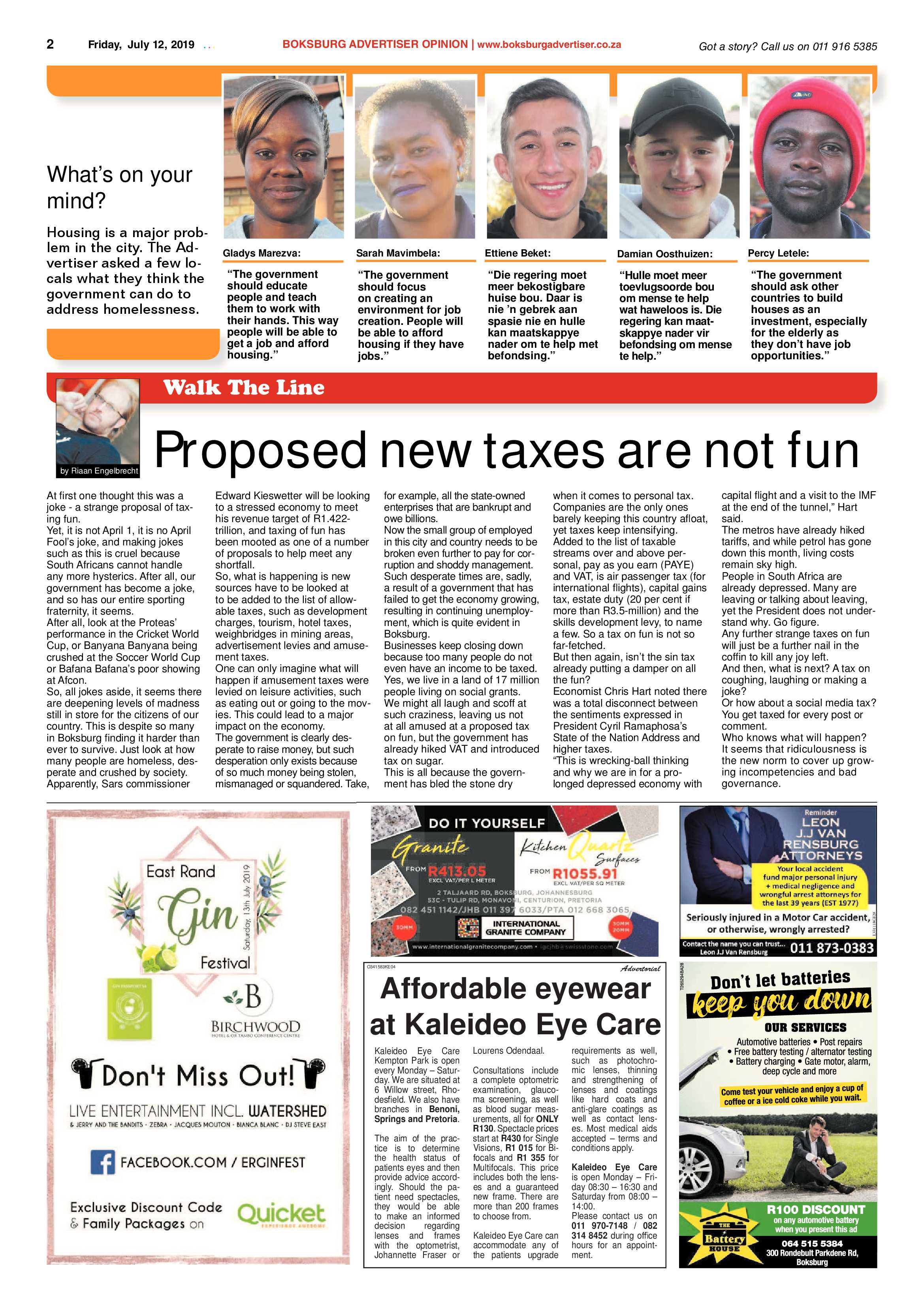 Boksburg Advertiser 09 July 2019 page 2