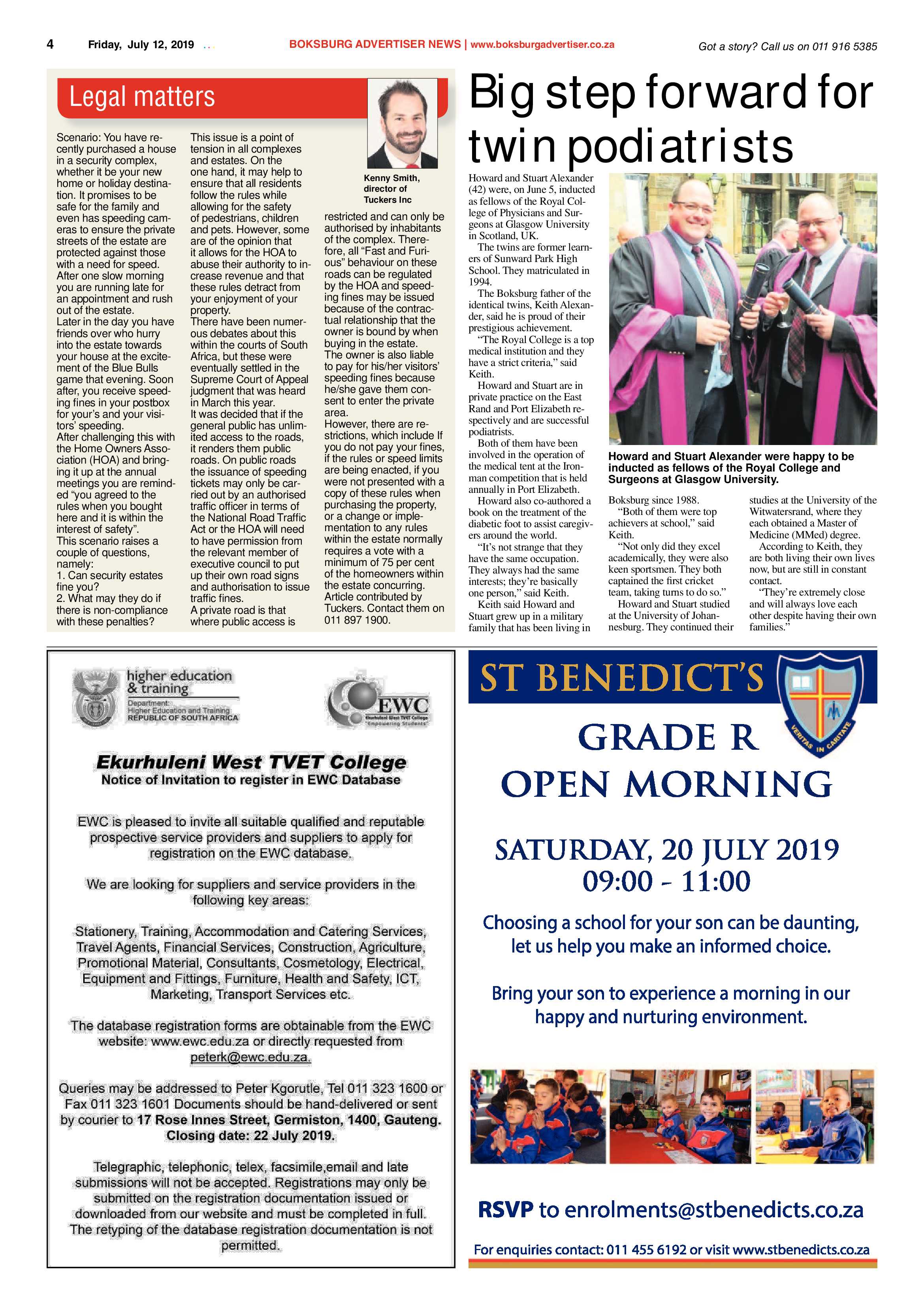 Boksburg Advertiser 09 July 2019 page 4