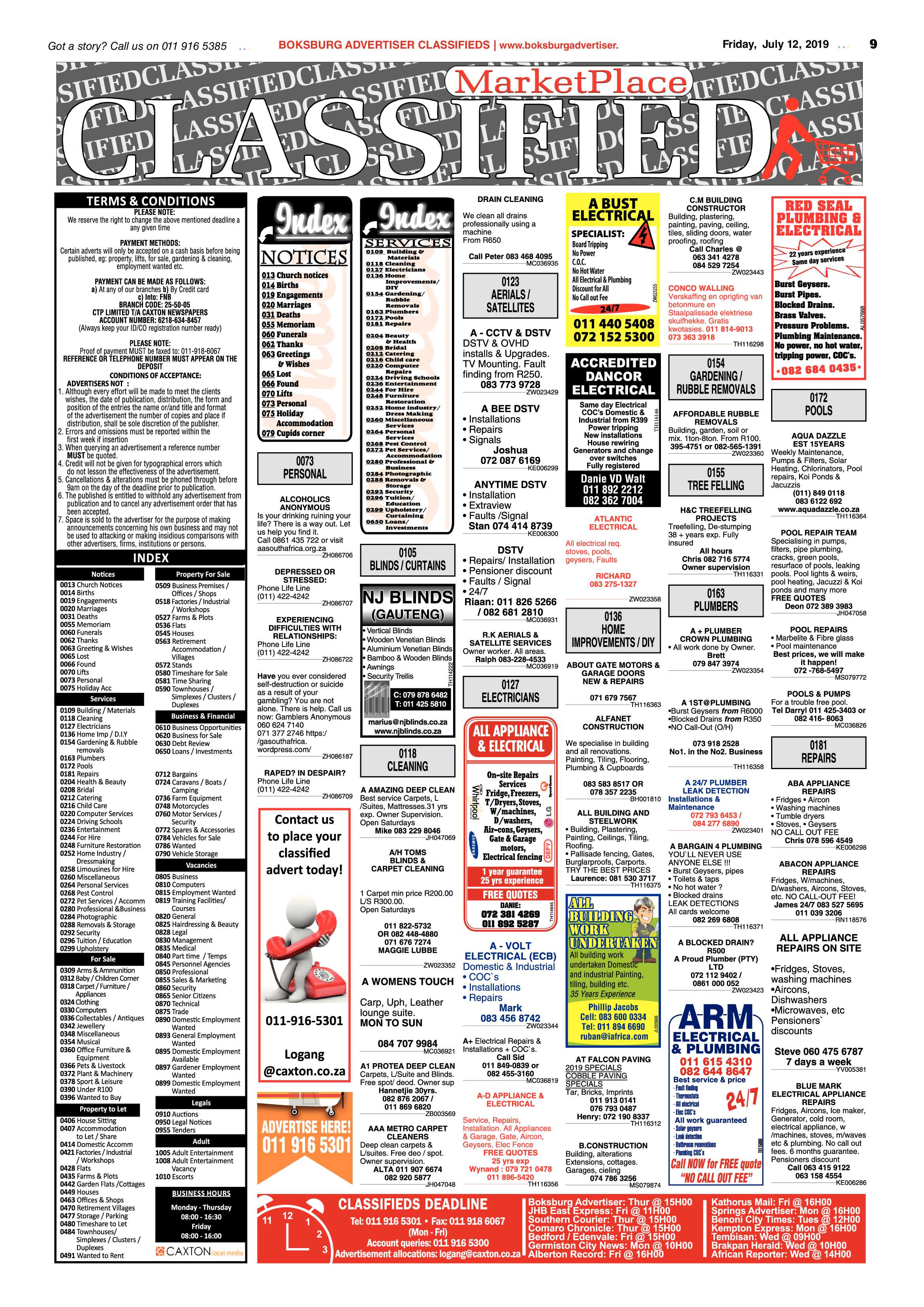 Boksburg Advertiser 09 July 2019 page 9